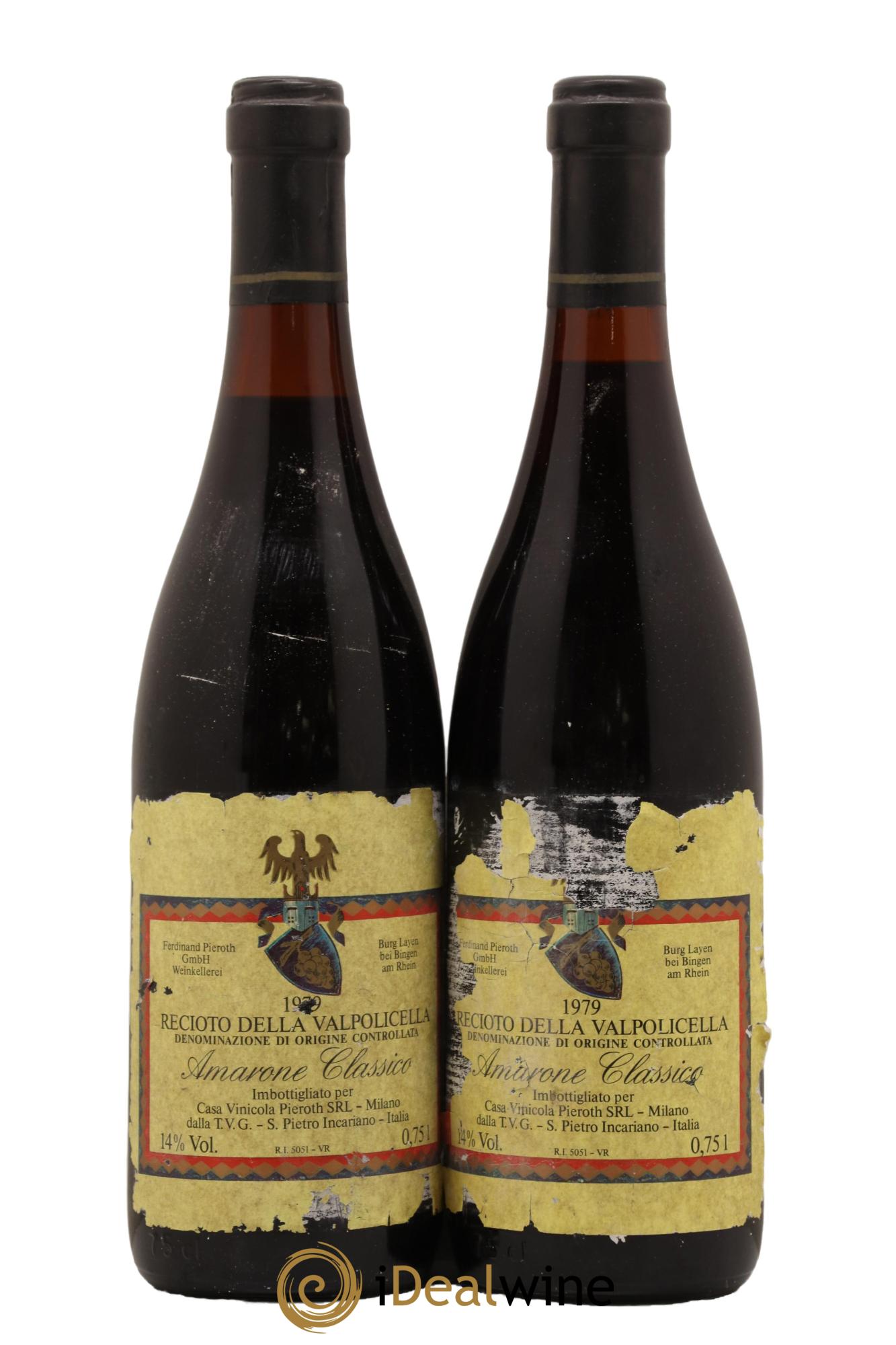 Amarone della Valpolicella DOC Recioto Classico Pieroth 1979 - Lot de 2 bouteilles - 0