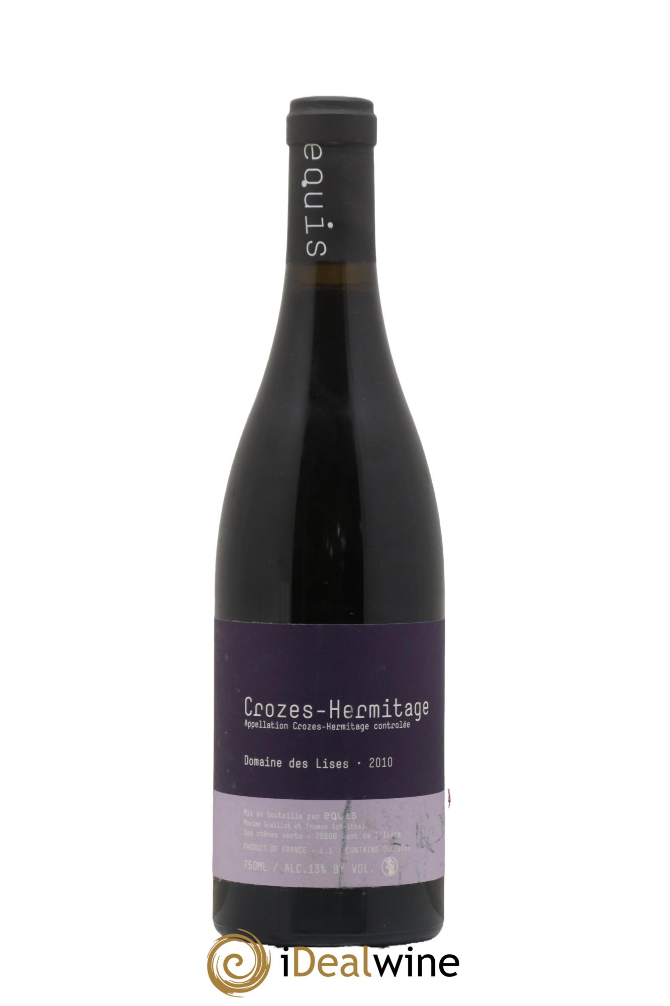 Crozes-Hermitage Lises (Domaine des) 2010 - Lot of 1 bottle - 0