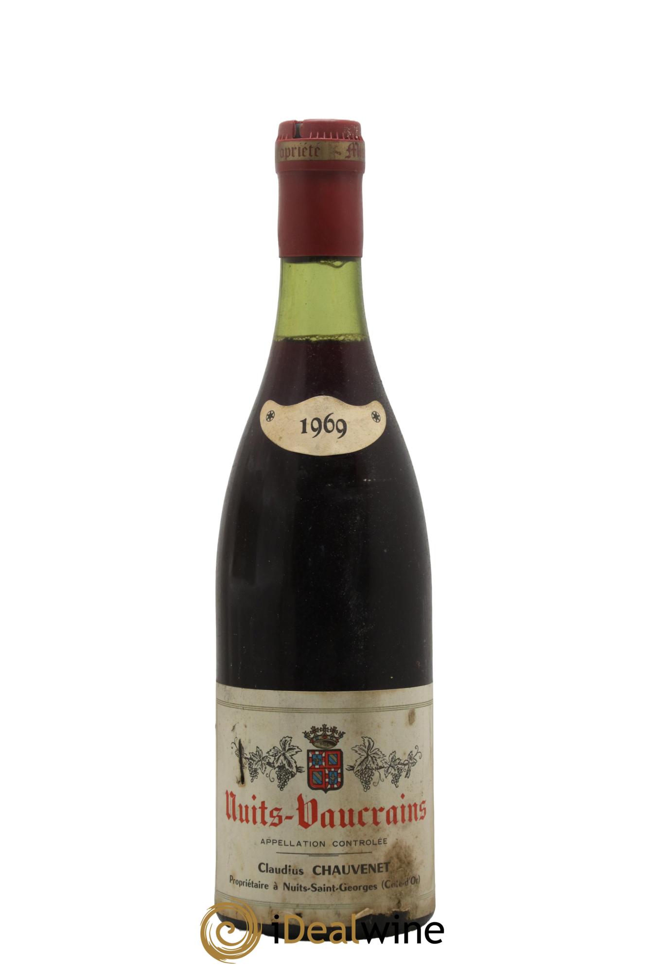 Nuits-Saint-Georges Vaucrains Claudius Chauvenet 1969 - Lot de 1 bouteille - 0