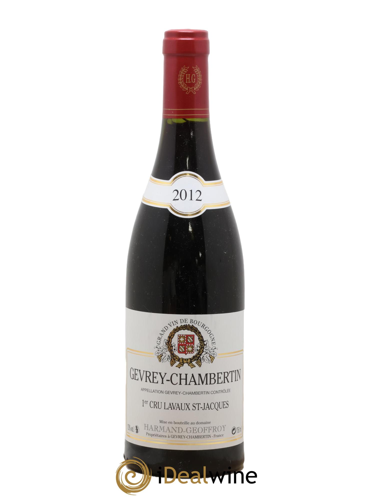 Gevrey-Chambertin 1er Cru Lavaux Saint Jacques Harmand-Geoffroy (Domaine) 2012 - Lot of 1 bottle - 0