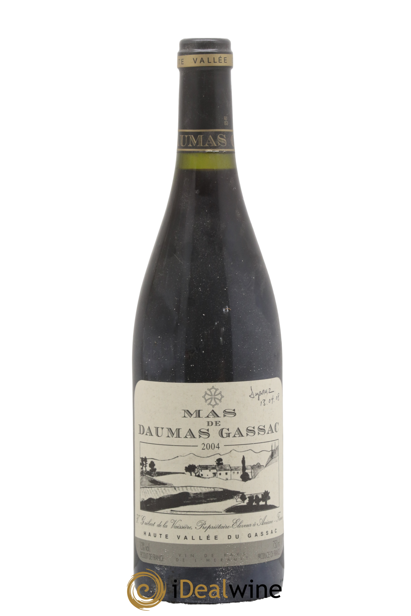 Saint-Guilhem-le-Désert - Cité d'Aniane Mas Daumas Gassac Famille Guibert de La Vaissière 2004 - Lot de 1 bouteille - 0
