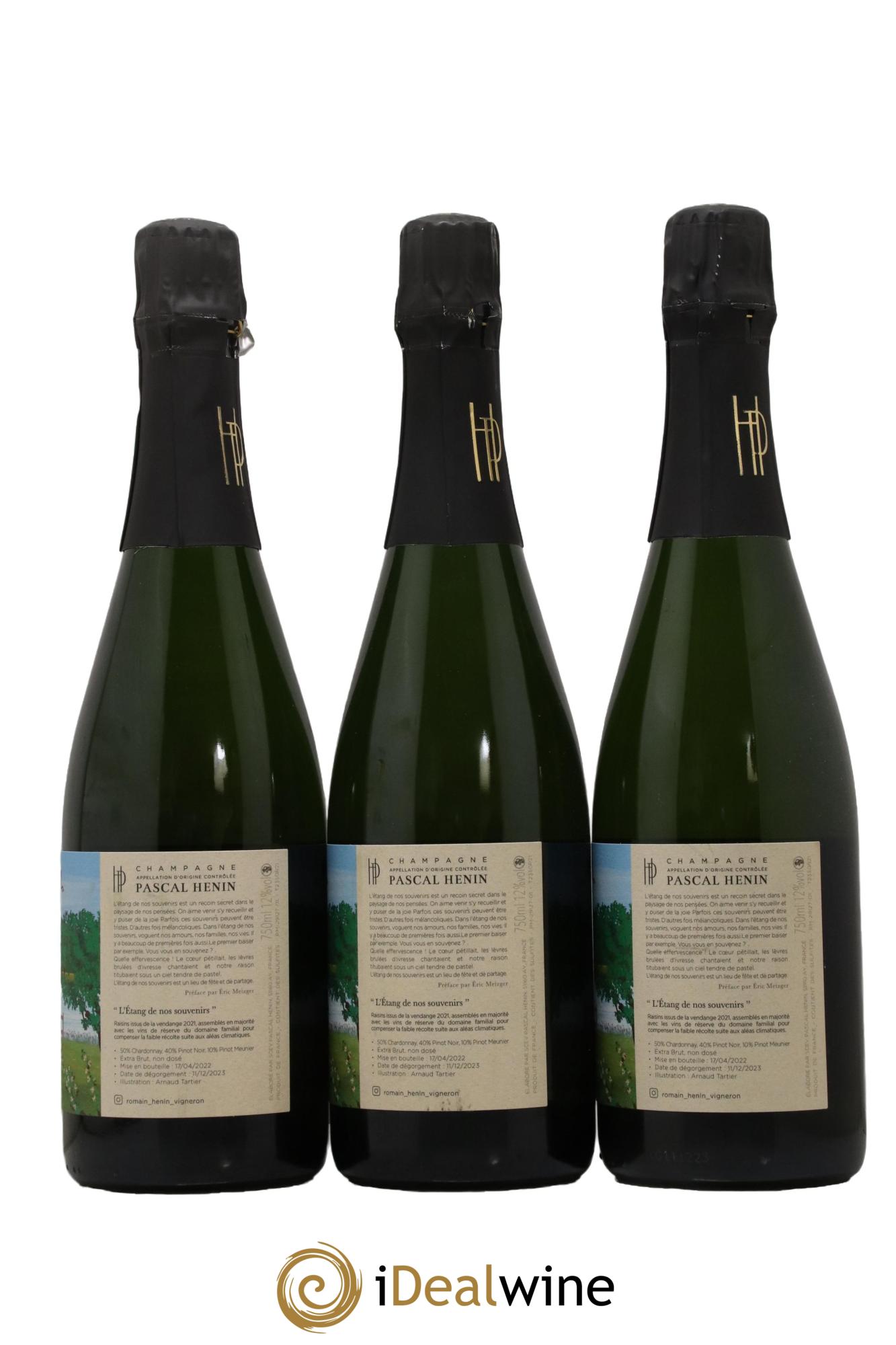 L'Etang de nos Souvenirs Romain Henin - Lot de 3 bouteilles - 1