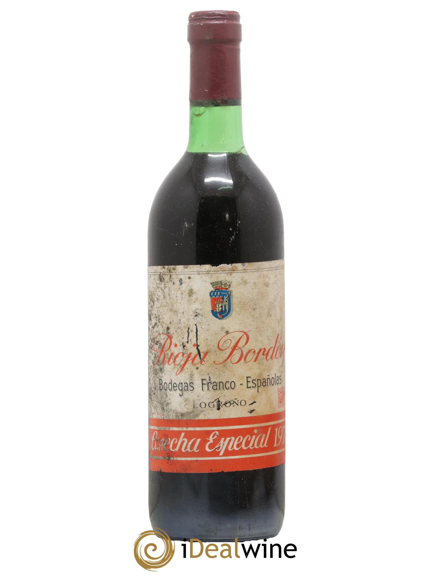 Espagne Bordon Cosecha Especial Franco Espanolas Royal 1970 - Lot de 1 bouteille - 0