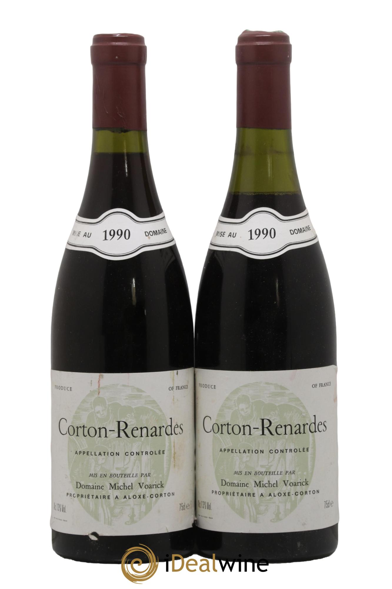 Corton Grand Cru Renardes Domaine Michel Voarick 1990 - Lot of 2 bottles - 0
