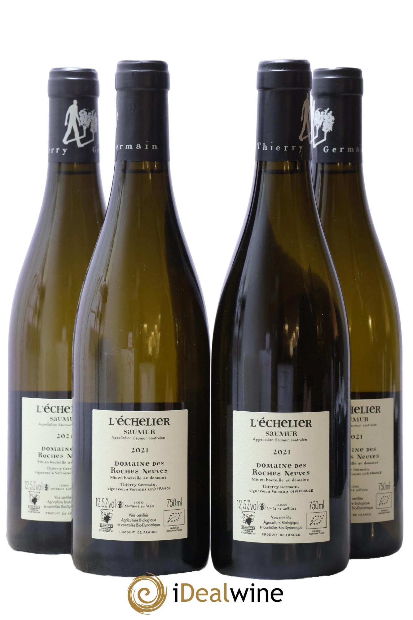 Saumur l'Echelier Domaine des Roches Neuves - Thierry Germain 2021 - Lot de 4 bouteilles - 1