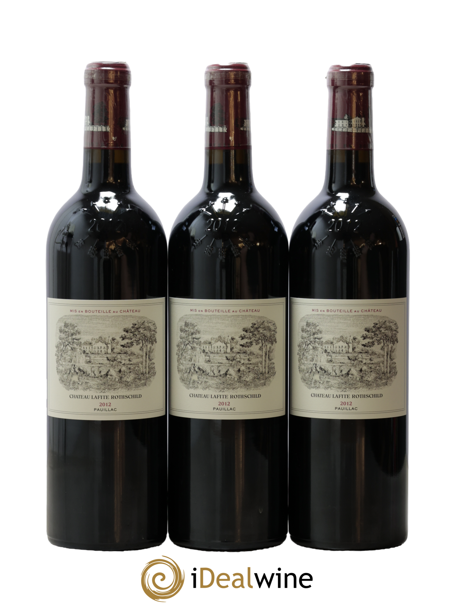 Château Lafite Rothschild 1er Grand Cru Classé 2012 - Lot de 3 bouteilles - 0
