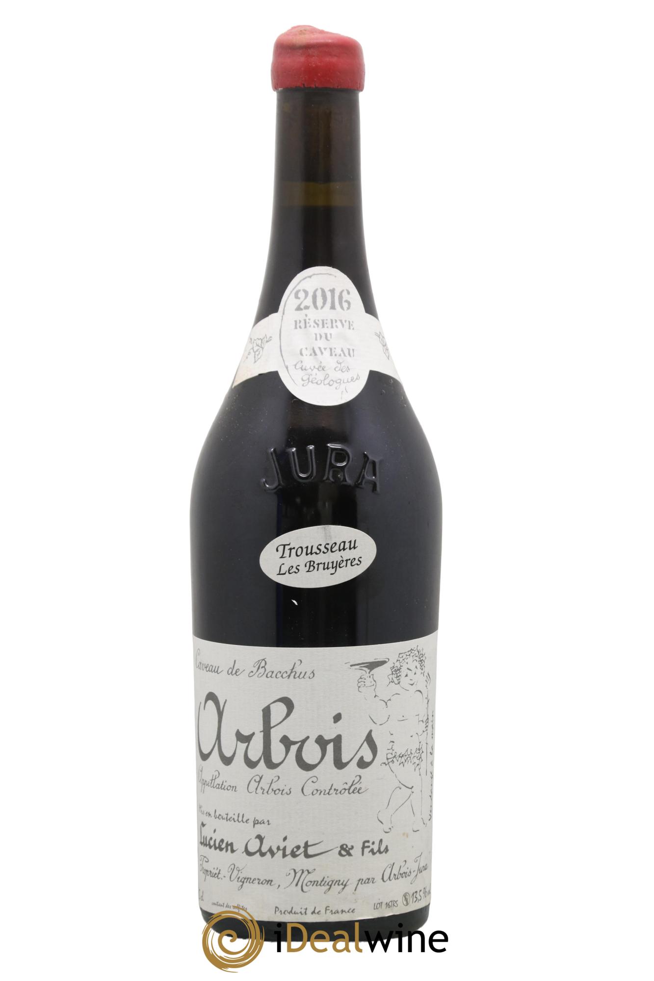 Arbois Trousseau Les Bruyères Cuvée des Géologues Lucien Aviet (Domaine) 2016 - Lot de 1 bouteille - 0