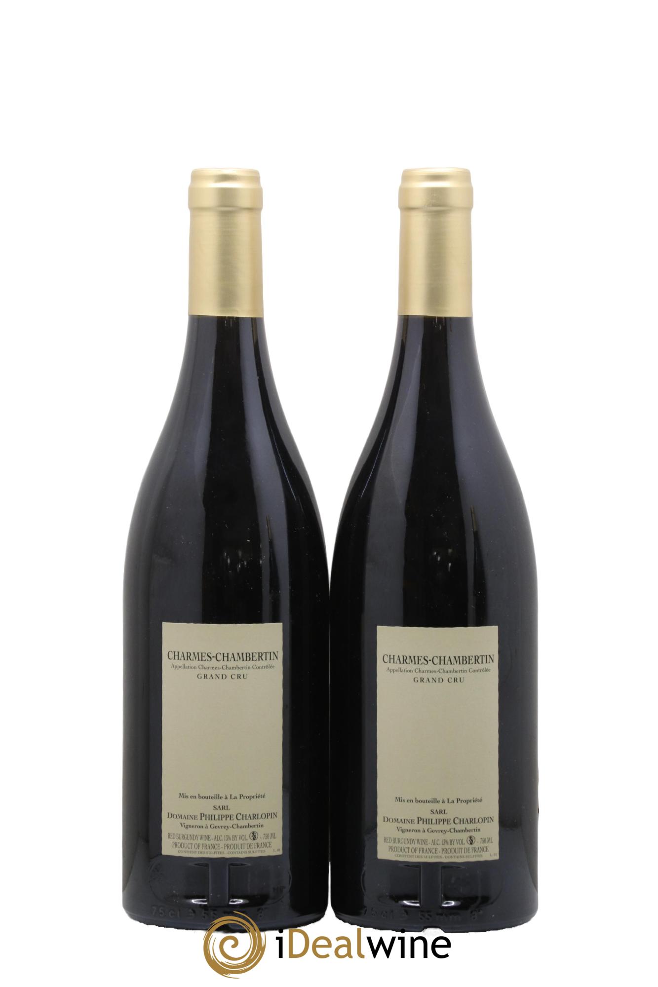 Charmes-Chambertin Grand Cru Charlopin-Parizot  2018 - Lot of 2 bottles - 1