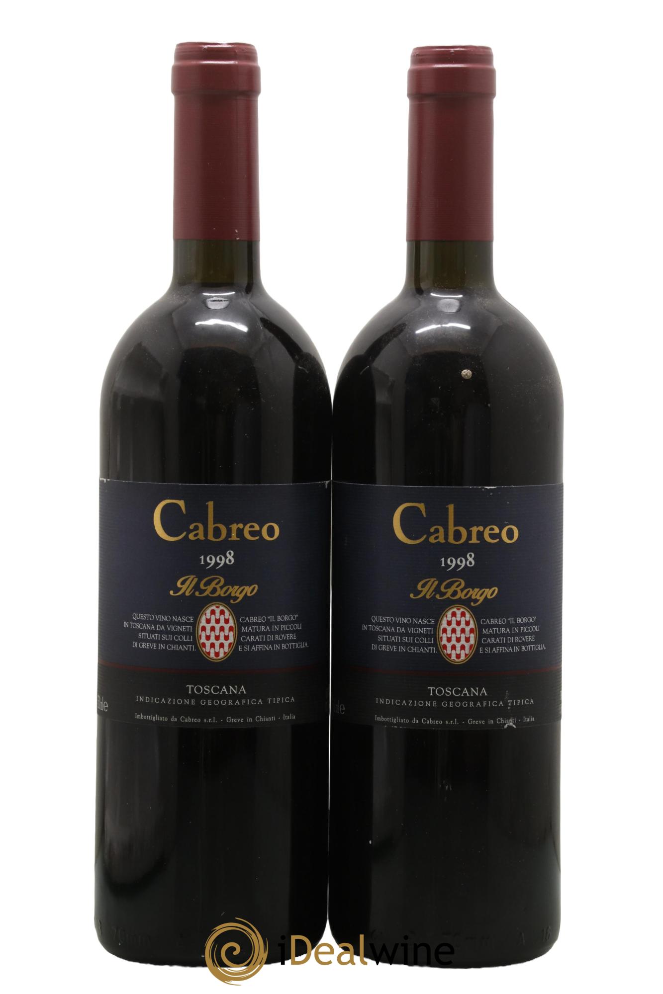 Toscana IGT Cabreo Il Borgo 1998 - Posten von 2 Flaschen - 0