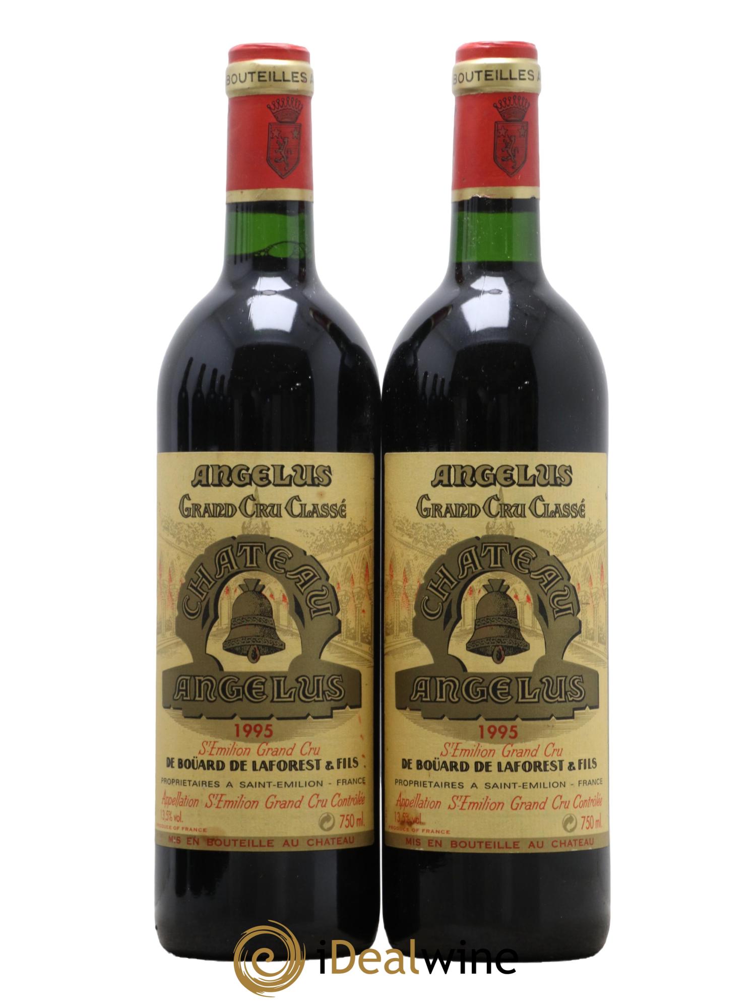 Château Angélus 1er Grand Cru Classé A 1995 - Lot de 2 bouteilles - 0