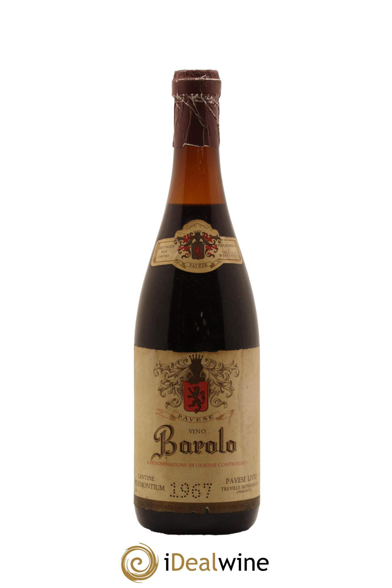 Barolo Livio Pavese 1967 - Lot de 1 bouteille - 0