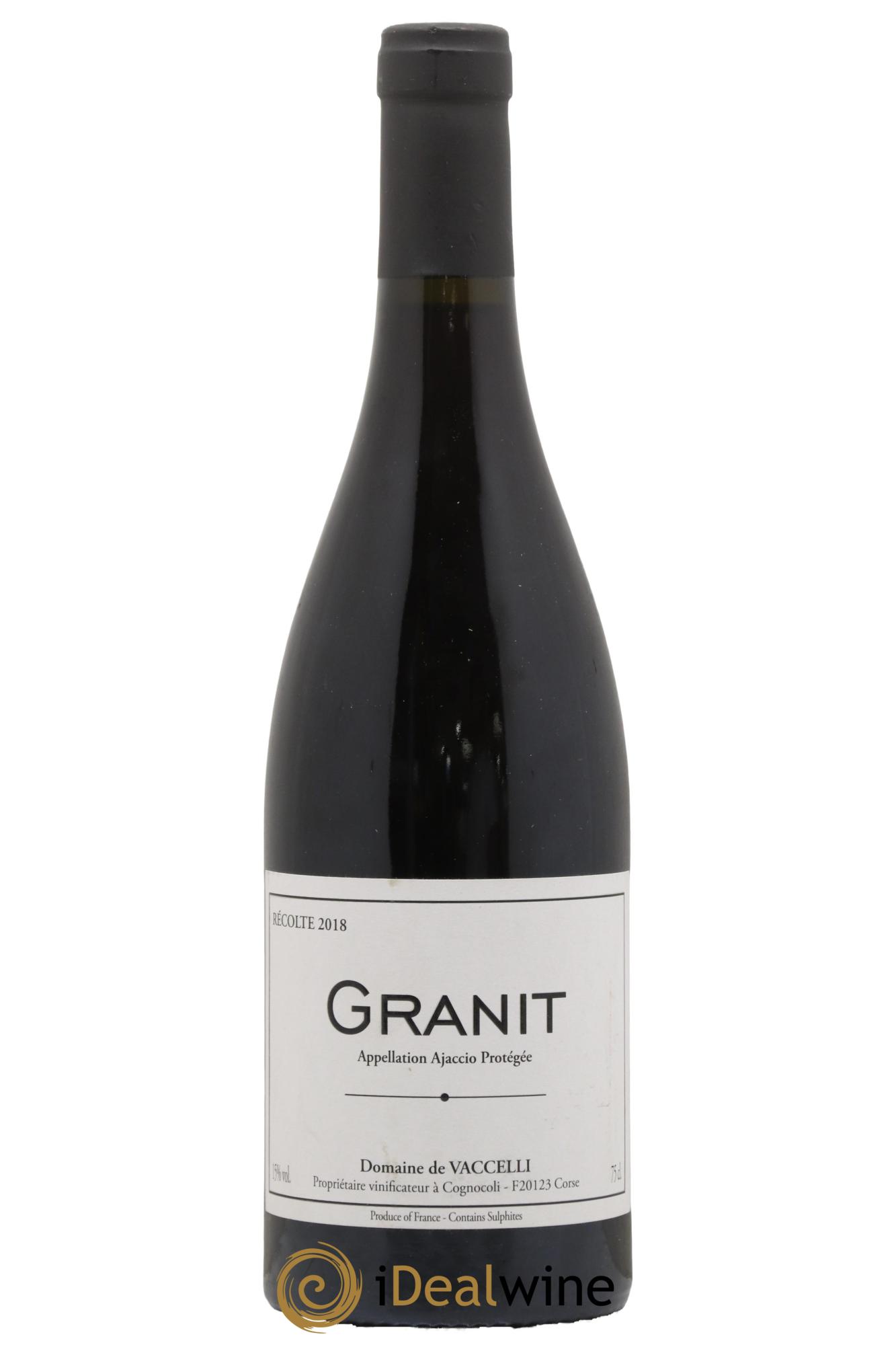 Ajaccio Granit Vaccelli 2018 - Lotto di 1 bottiglia - 0