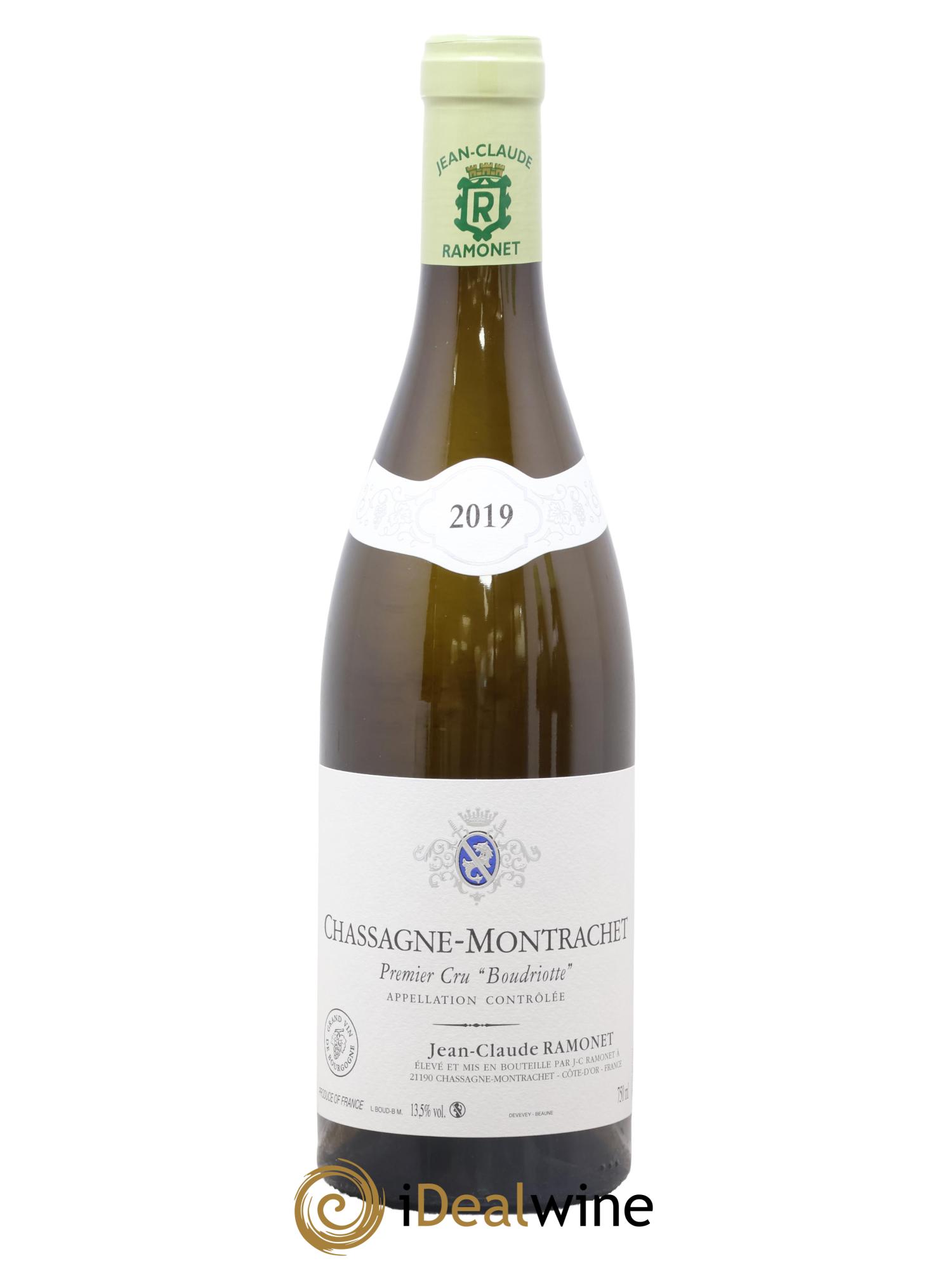Chassagne-Montrachet 1er Cru Boudriotte Ramonet (Domaine) 2019 - Lot de 1 bouteille - 0