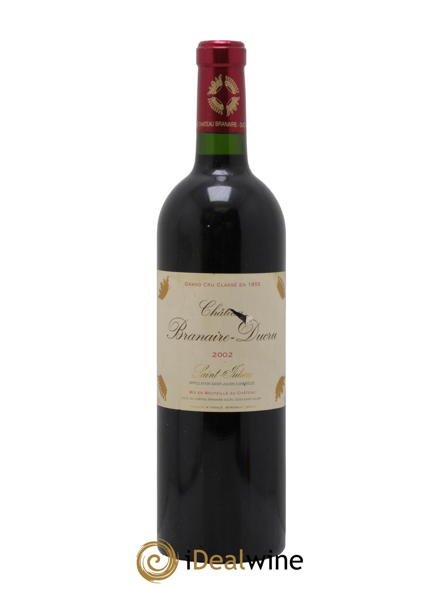Château Branaire Ducru 4ème Grand Cru Classé 2002 - Lot de 1 bouteille - 0