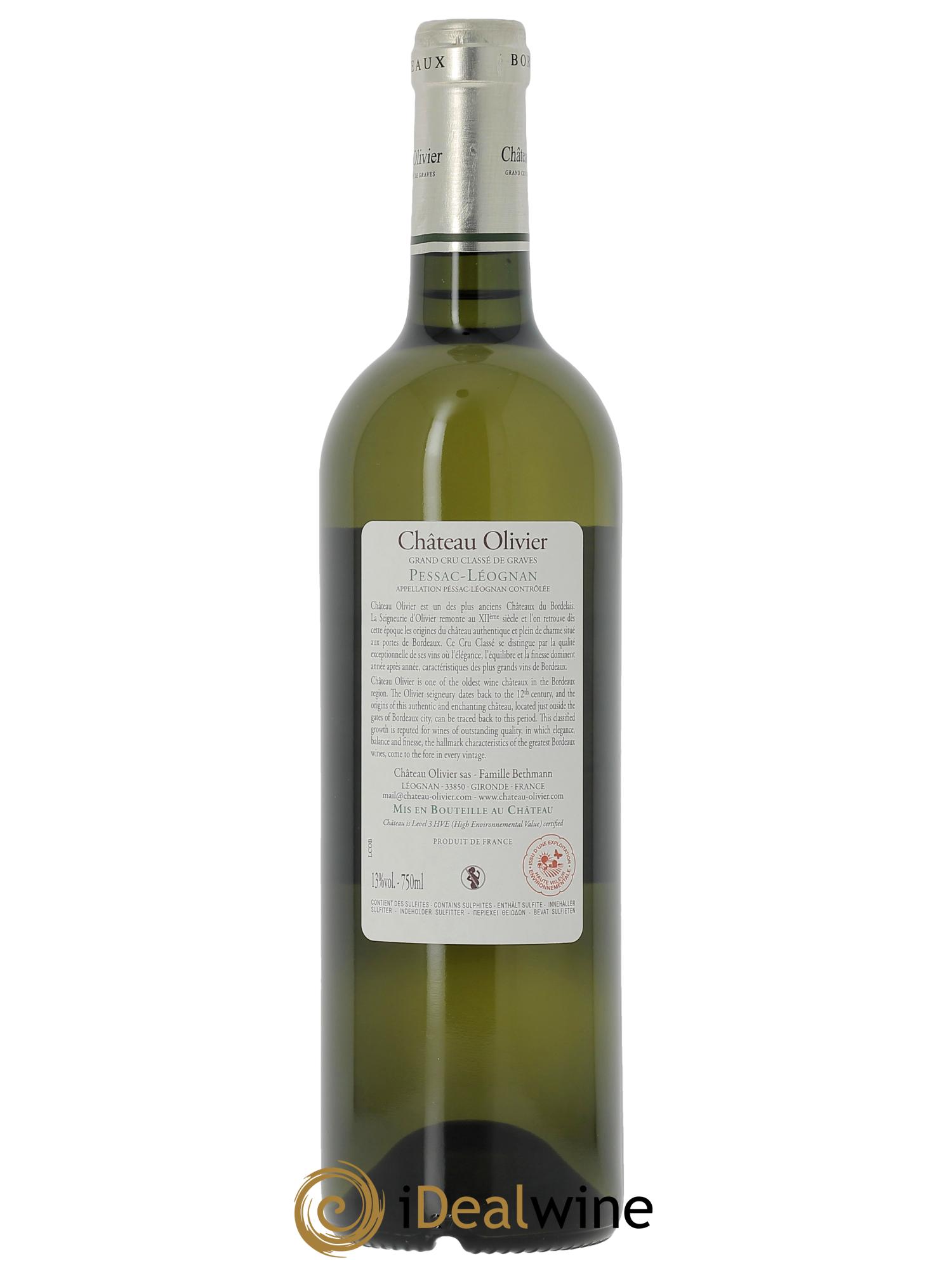Château Olivier Cru Classé de Graves (CBO à partir de 6 bts) 2023 - Lot de 1 bouteille - 1