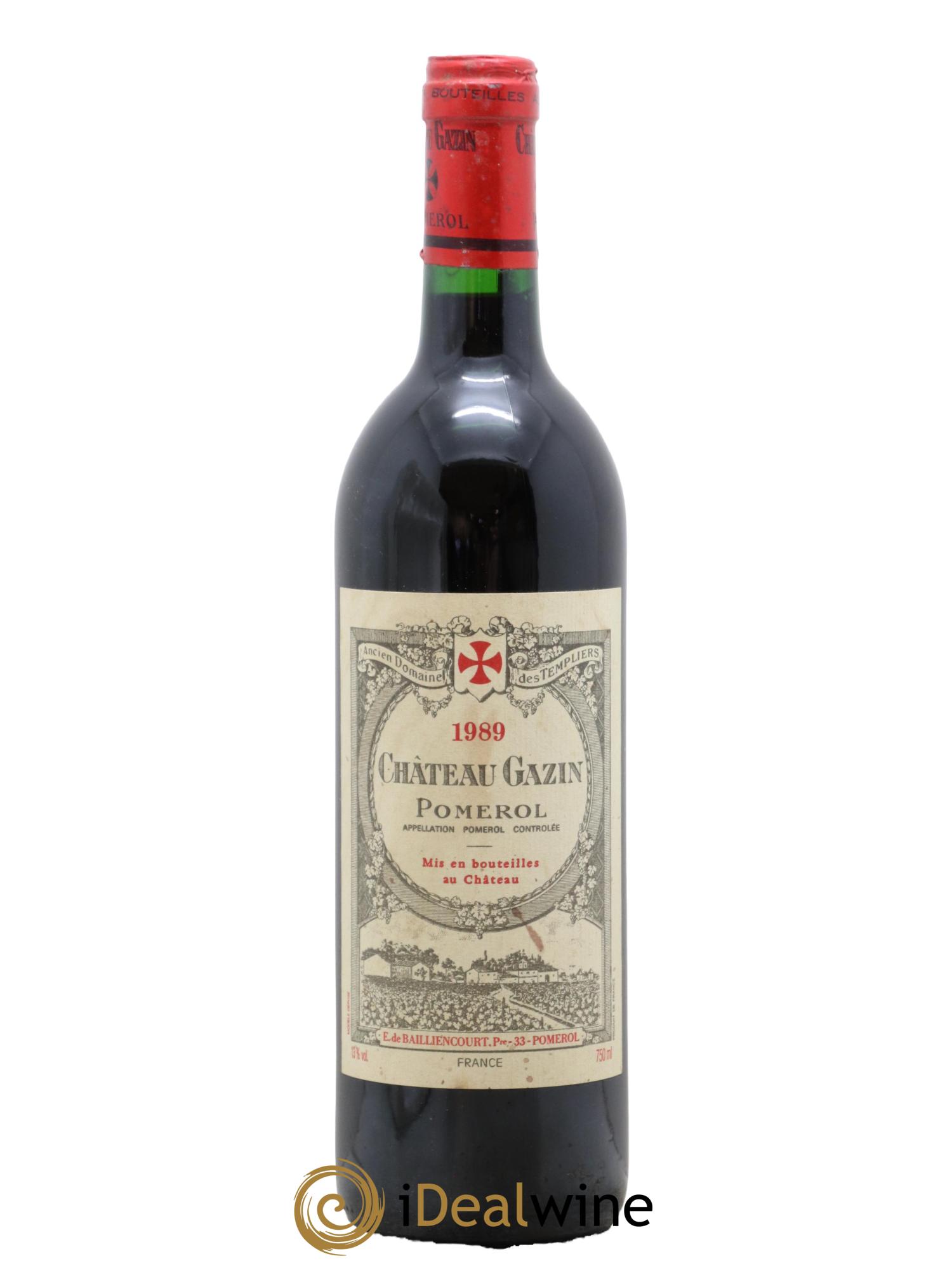 Château Gazin 1989 - Lot de 1 bouteille - 0