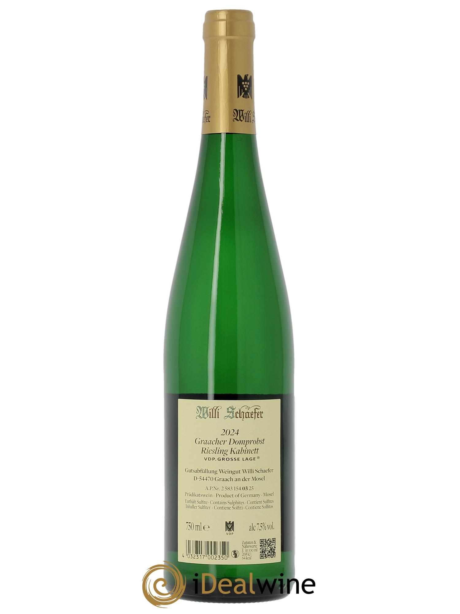 Riesling Willi Schaefer Graacher Domprobst Kabinett 3  2024 - Posten von 1 Flasche - 1