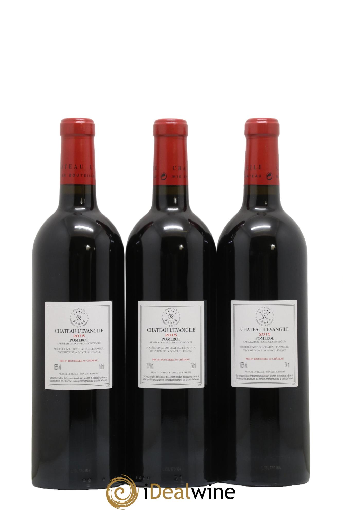 Château l' Évangile 2015 - Lot of 6 bottles - 4