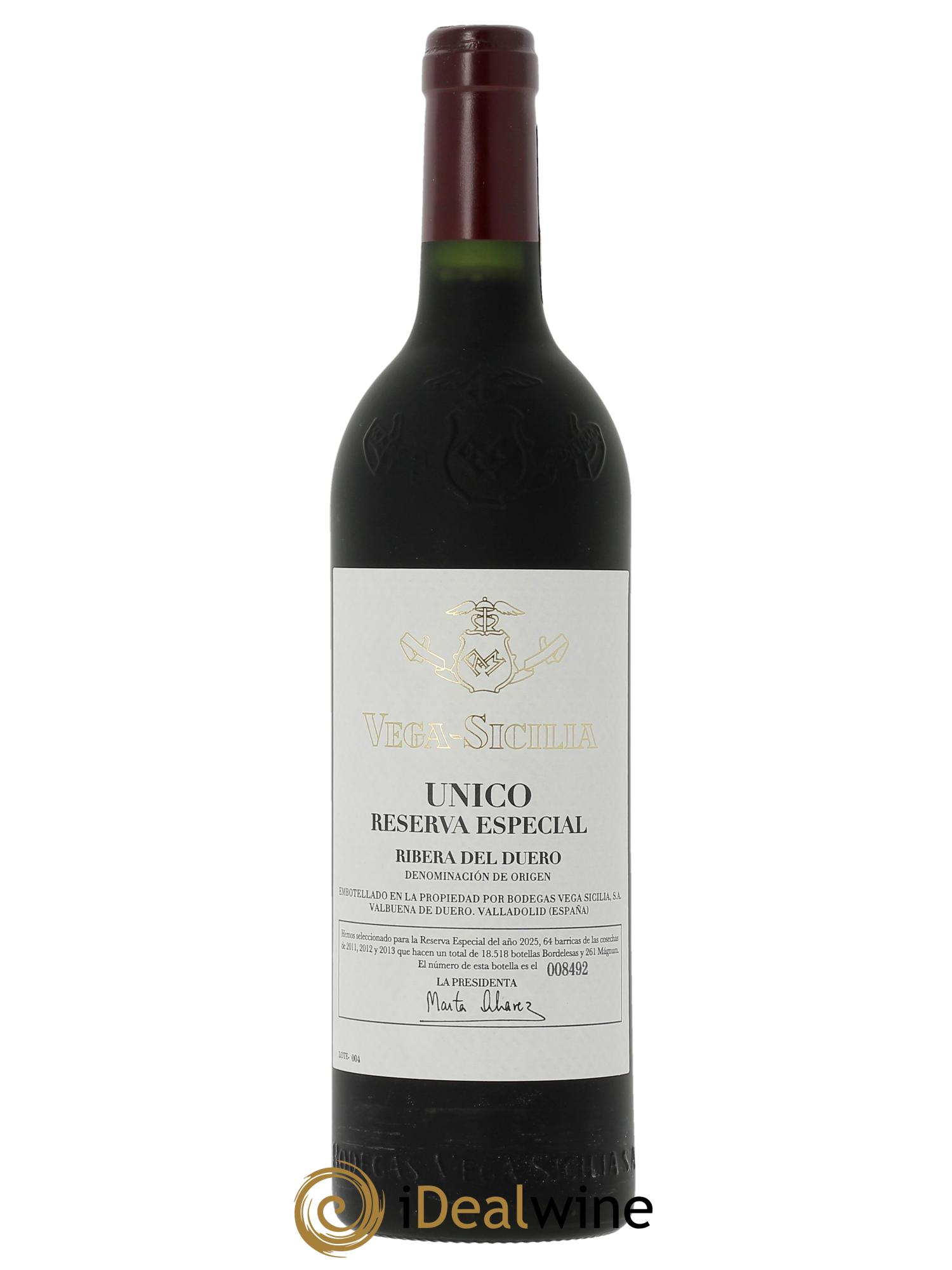 Ribera Del Duero DO Vega Sicilia Unico Reserva Especial 2025 Famille Alvarez  - Lot de 1 bouteille - 0