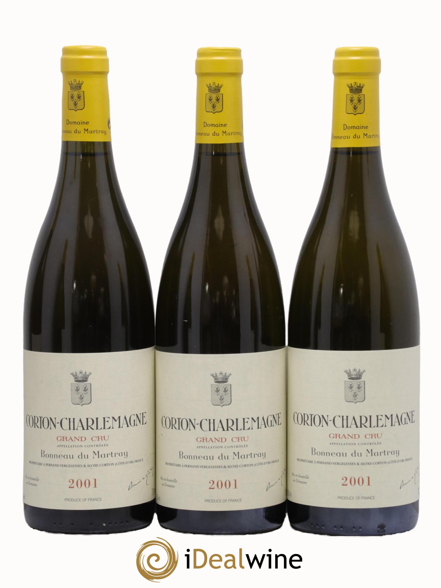 Corton-Charlemagne Grand Cru Bonneau du Martray (Domaine) 2001 - Posten von 6 Flaschen - 1