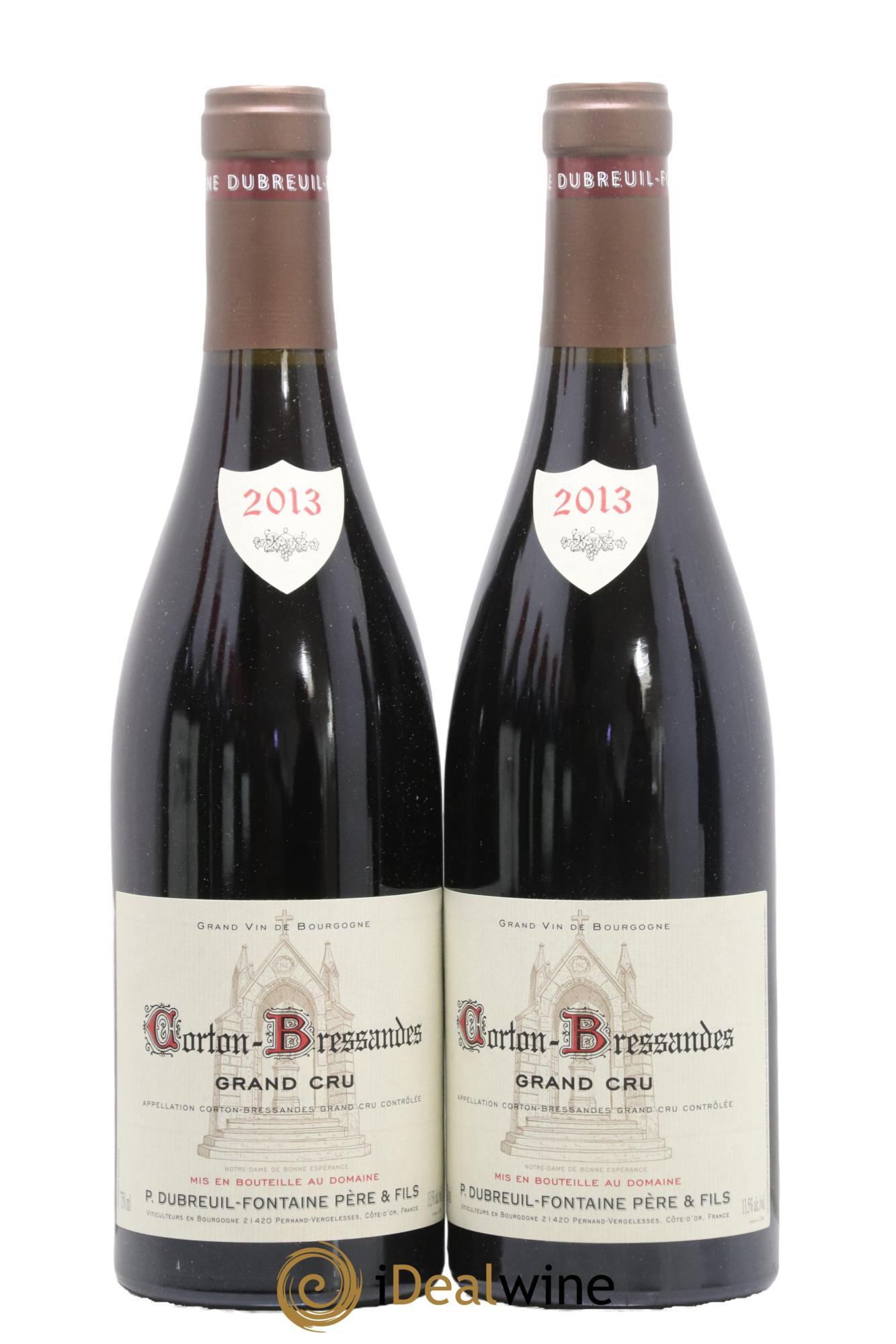 Corton Grand Cru Bressandes Dubreuil-Fontaine (Domaine) Bressandes Dubreuil Fontaine Père & Fils 2013 - Lot de 2 bouteilles - 0