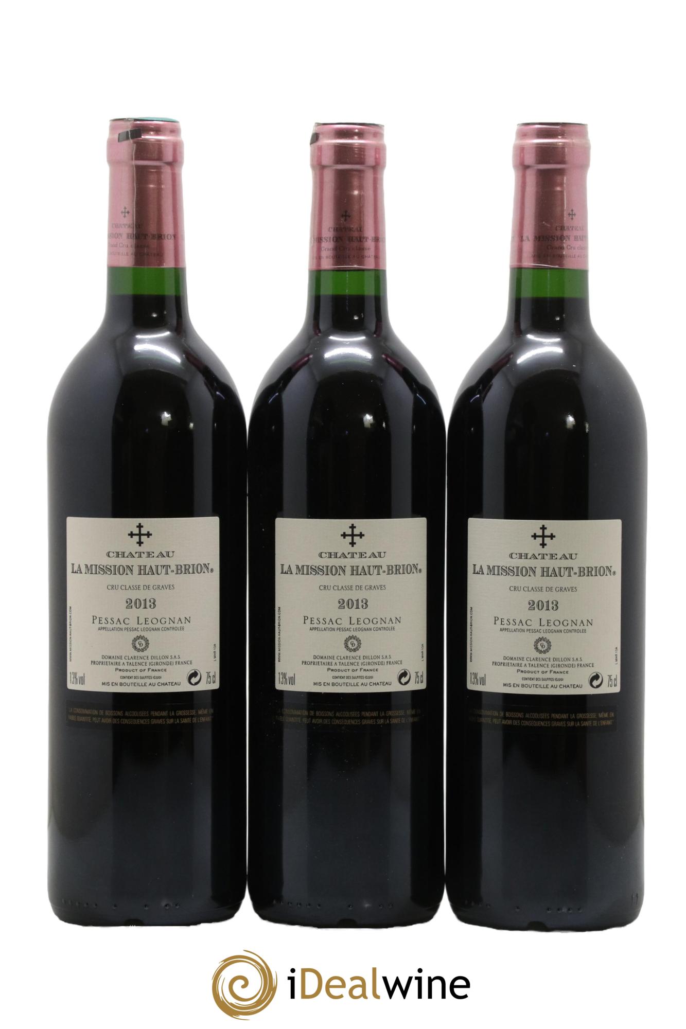 Château la Mission Haut-Brion Cru Classé de Graves 2013 - Lot of 6 bottles - 2