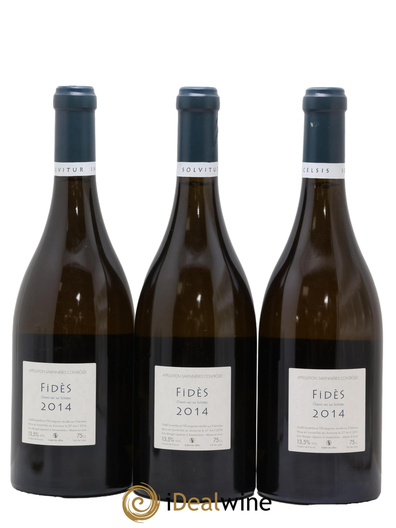 Savennières Fidès Eric Morgat 2014 - Posten von 3 Flaschen - 1