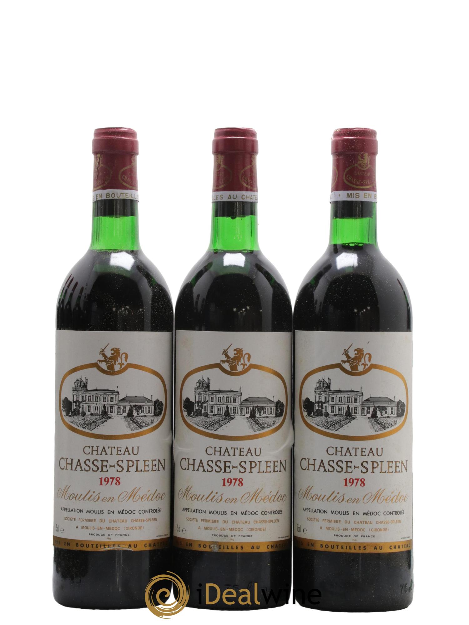 Château Chasse Spleen 1978 - Lot de 12 bouteilles - 2