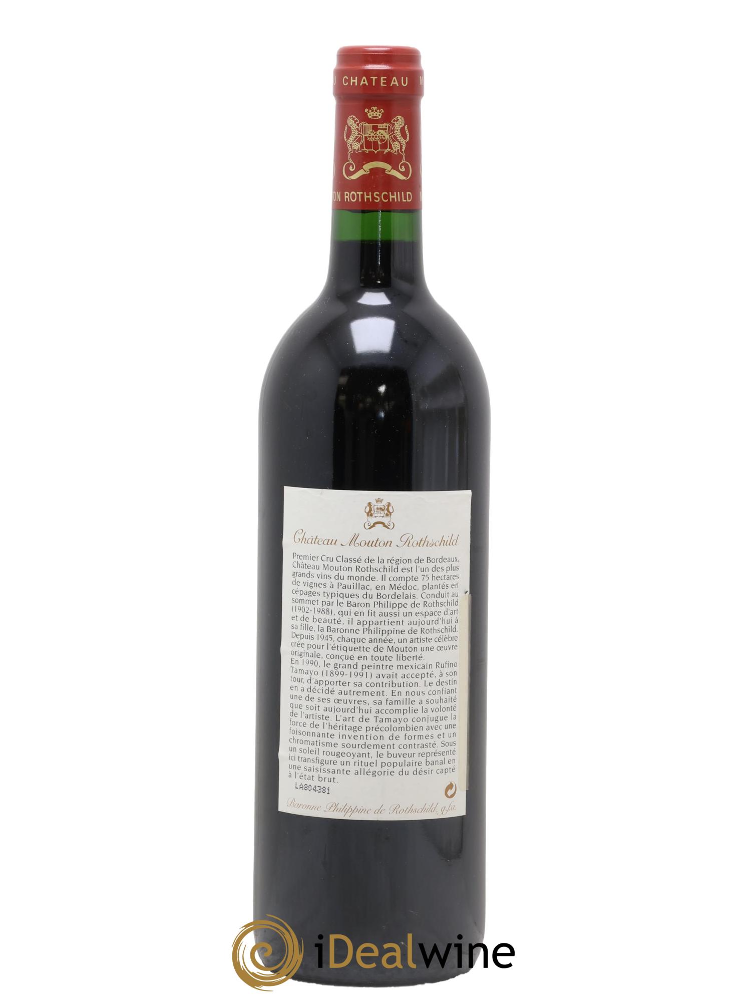 Château Mouton Rothschild 1er Grand Cru Classé 1998 - Lotto di 1 bottiglia - 1