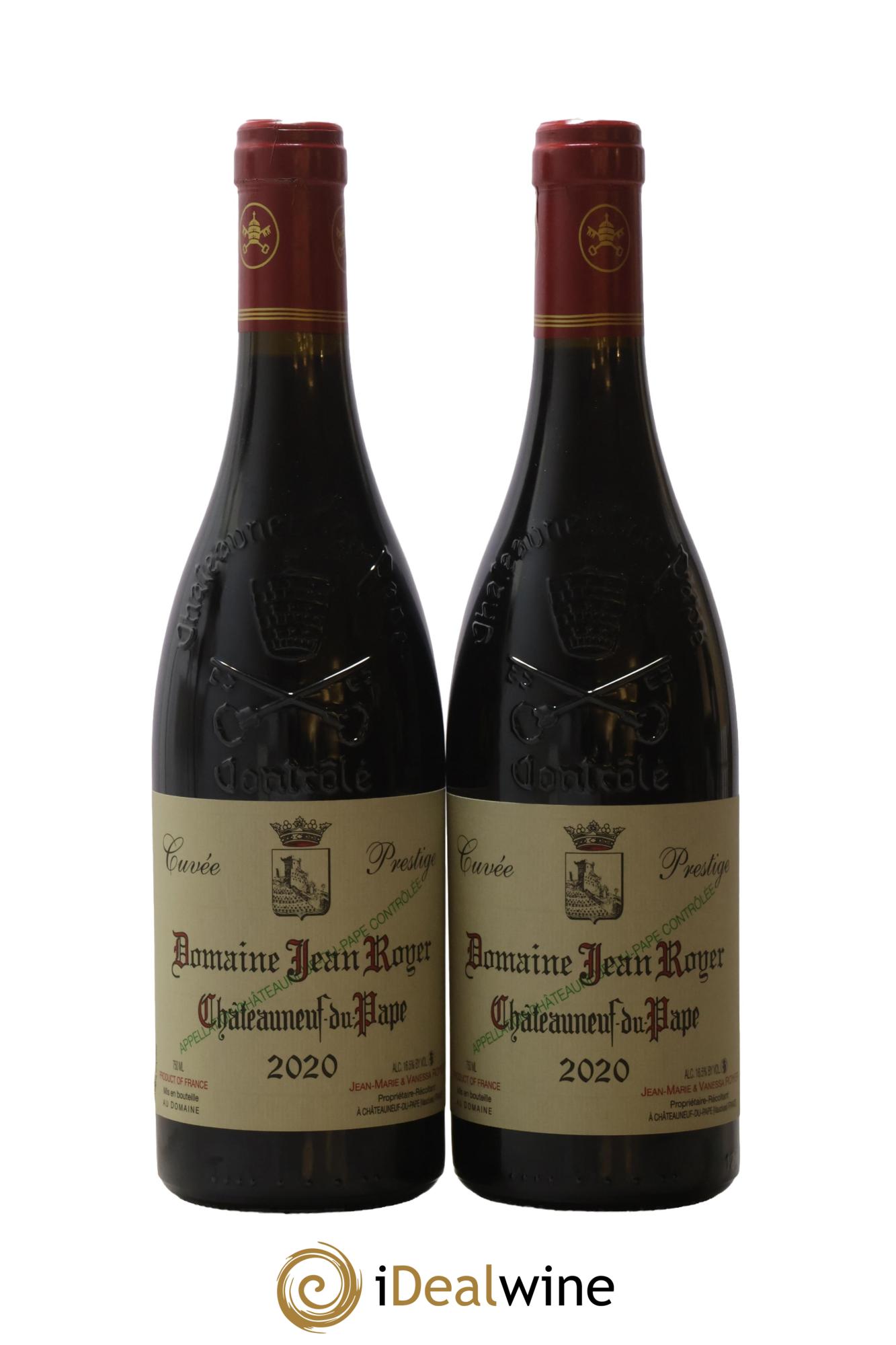 Châteauneuf-du-Pape Prestige Domaine Jean Royer 2020 - Lot de 2 bouteilles - 0