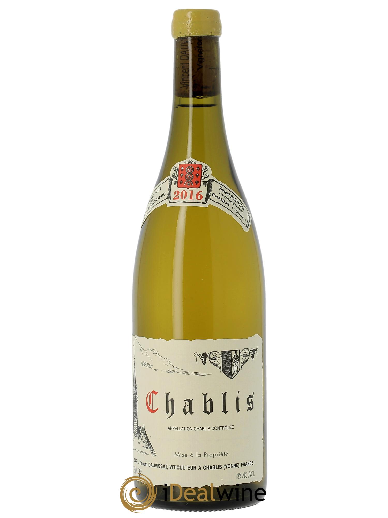 Chablis Vincent Dauvissat (Domaine) 2016 - Lot de 1 bouteille - 0