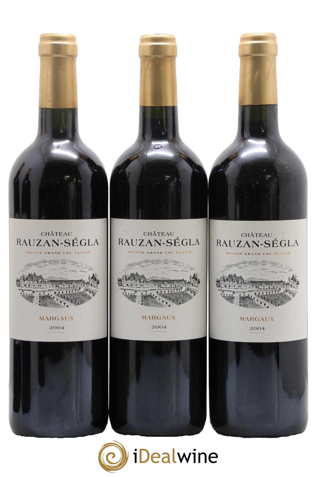 Château Rauzan Ségla Grand Cru Classé 2004 - Lotto di 3 bottiglie - 0