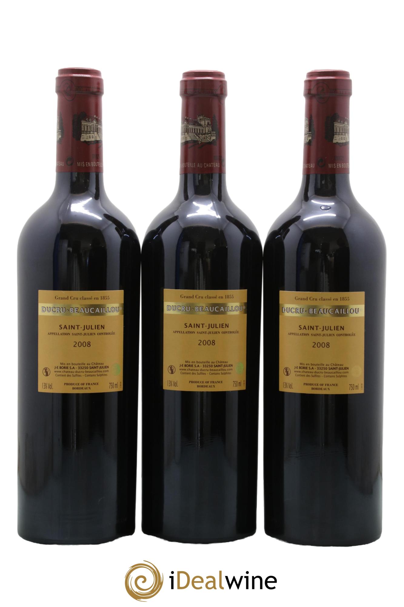 Château Ducru Beaucaillou 2ème Grand Cru Classé 2008 - Lot de 6 bouteilles - 2