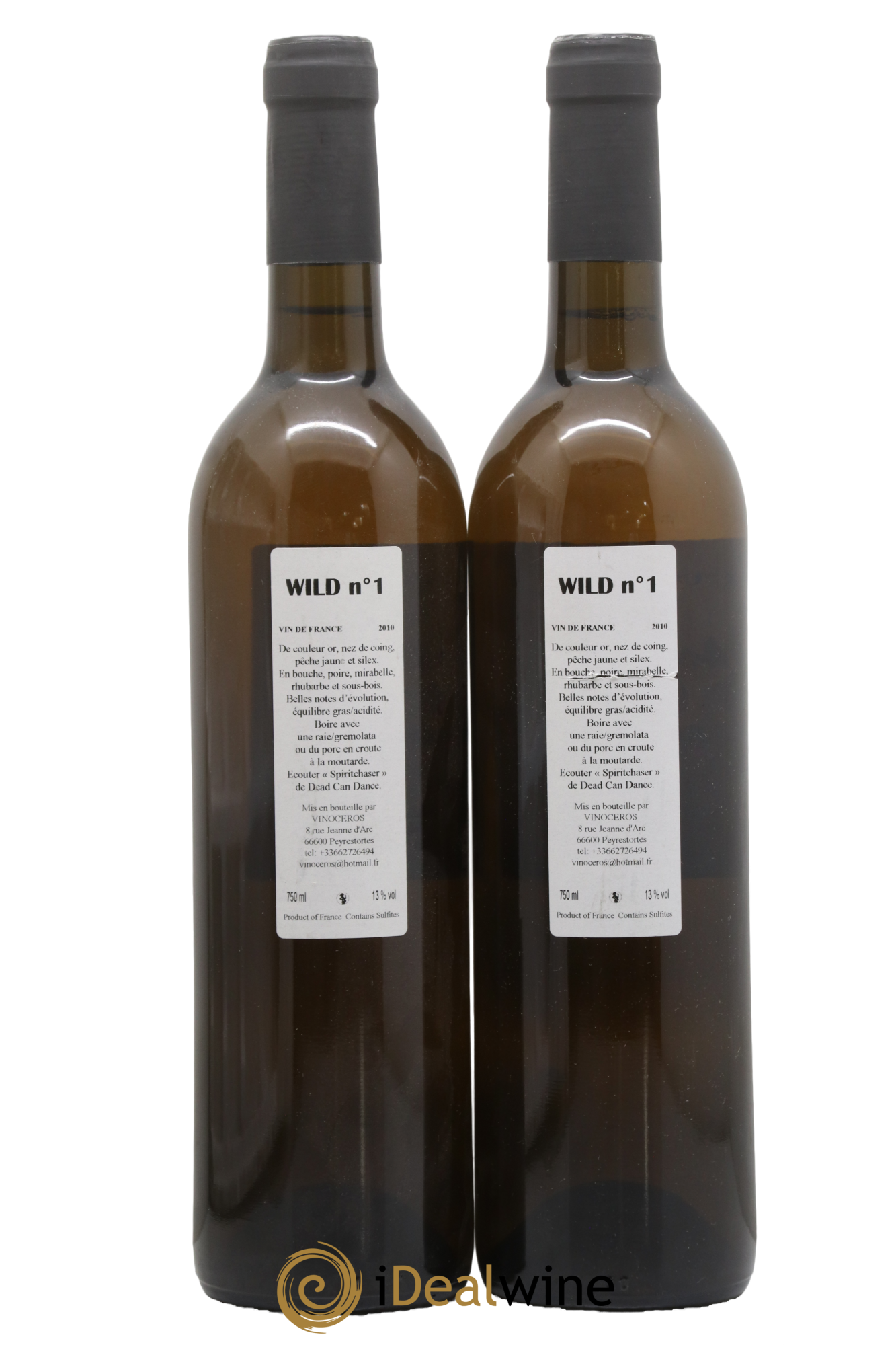 Vin de France Cuvée Wild 1 Vinoceros 2010 - Lot de 2 bouteilles - 1