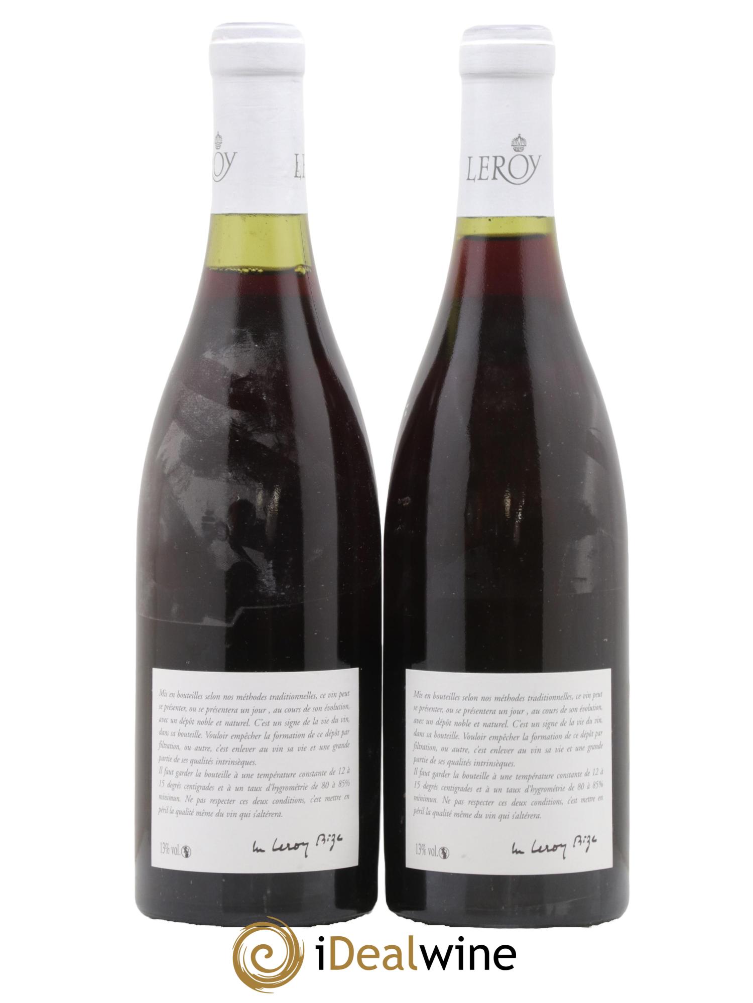 Beaune 1er Cru Les Sizies Leroy SA 1983 - Lot de 2 bouteilles - 1