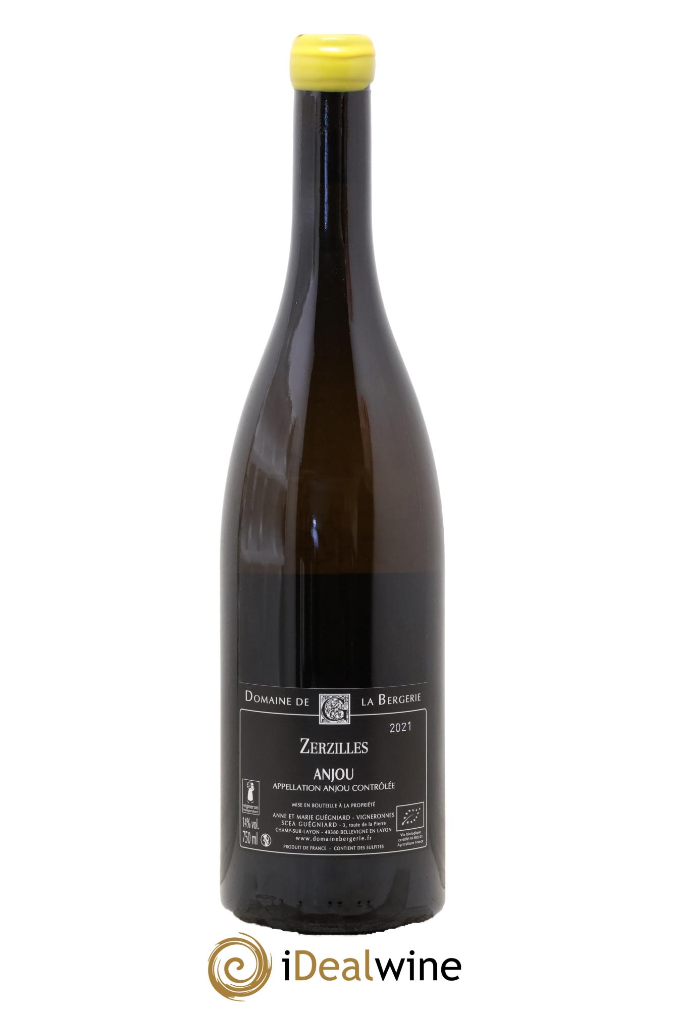 Anjou Les Zerzilles Domaine De La Bergerie 2021 - Lot de 1 bouteille - 1