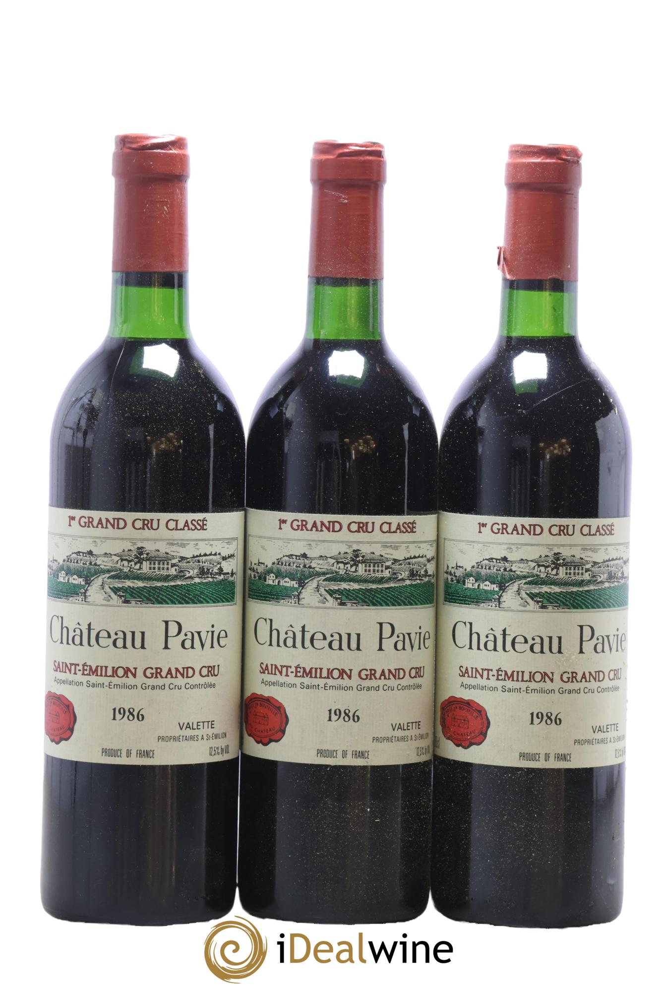 Château Pavie 1er Grand Cru Classé A 1986 - Lot of 12 bottles - 2
