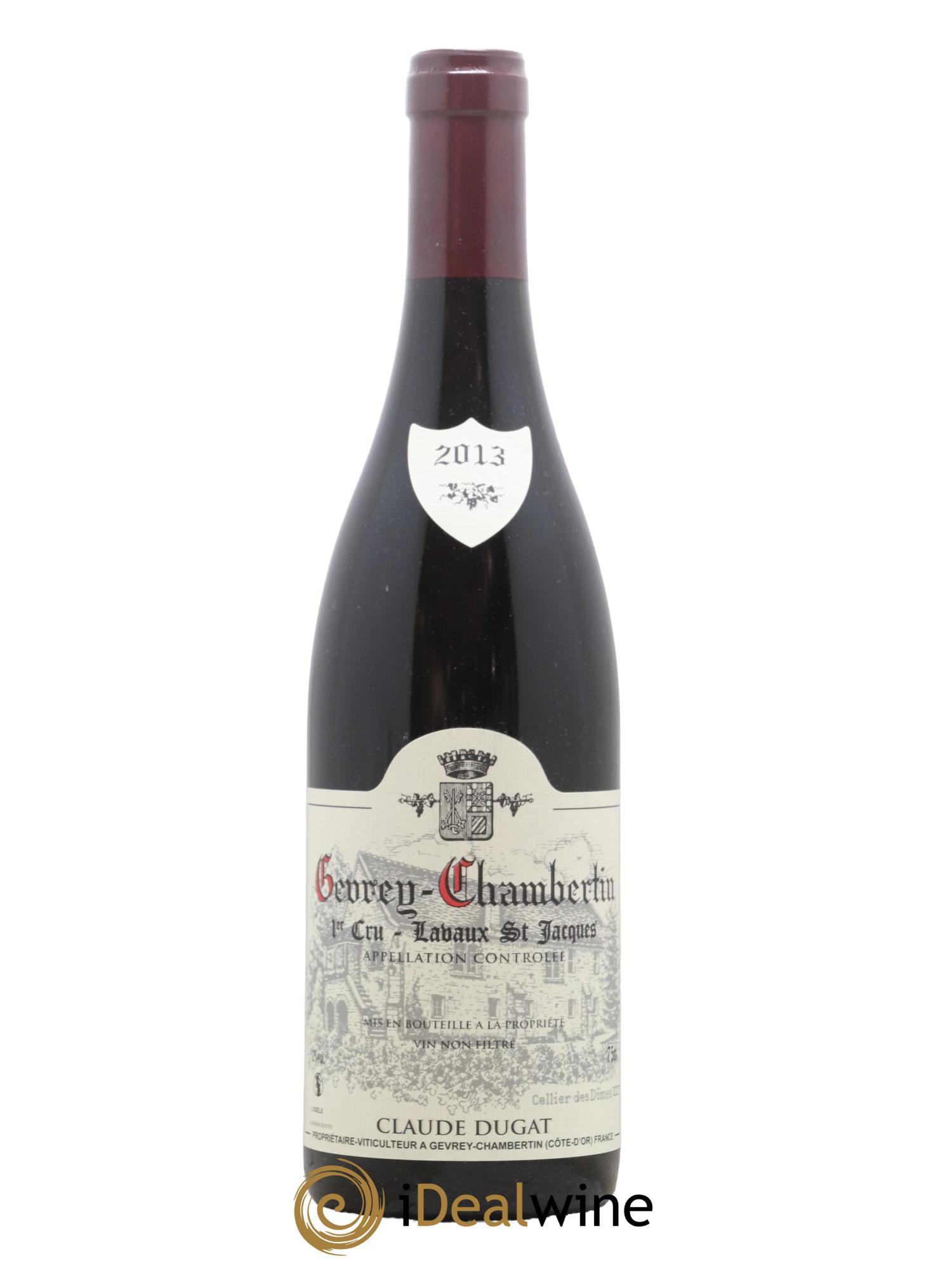 Gevrey-Chambertin 1er Cru Lavaux Saint-Jacques Claude Dugat 2013 - Lot de 1 bouteille - 0