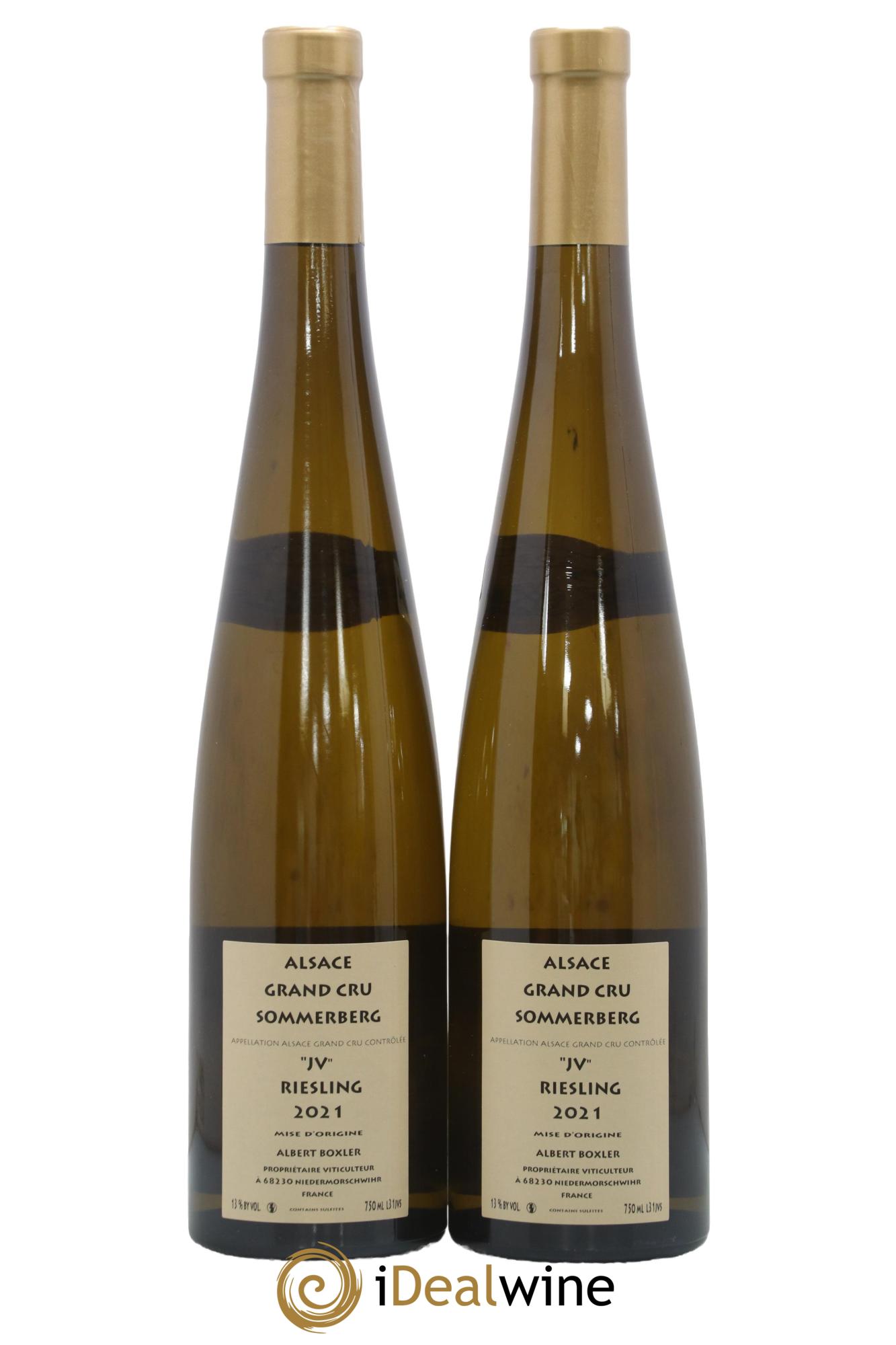 Alsace Riesling Grand Cru Sommerberg Jeunes Vignes Albert Boxler 2021 - Lot de 2 bouteilles - 1