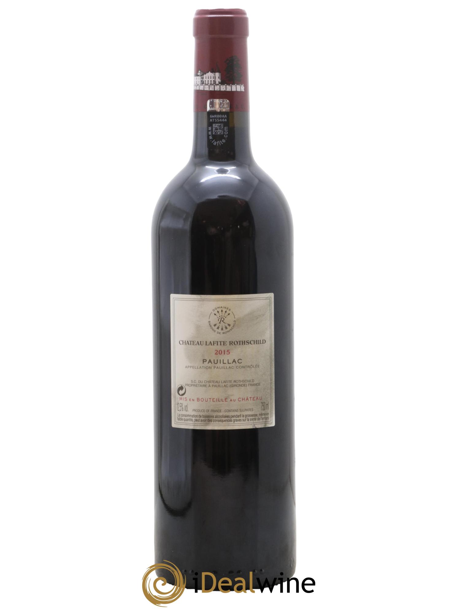 Château Lafite Rothschild 1er Grand Cru Classé  2015 - Lot de 1 bouteille - 1
