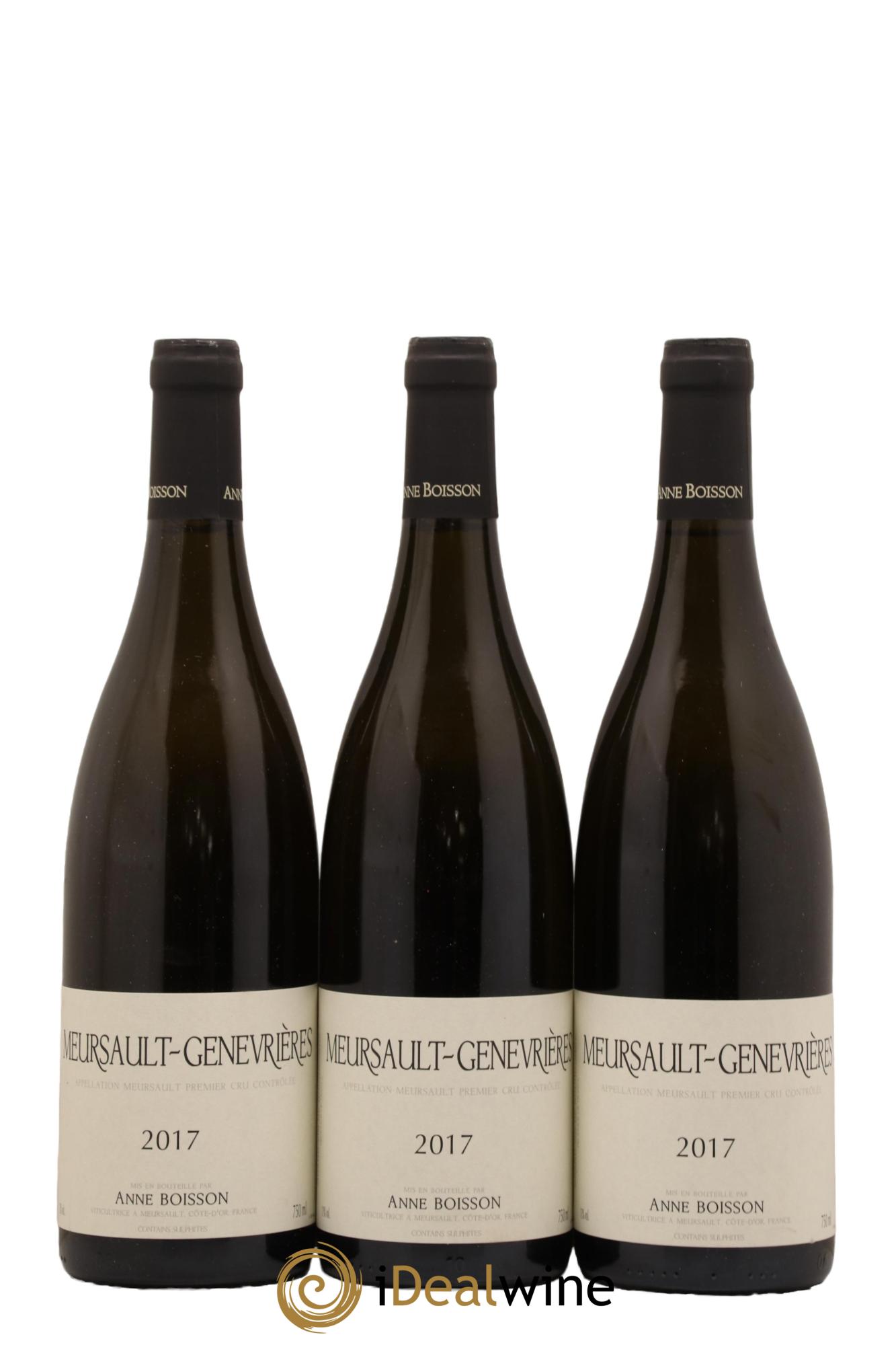 Meursault 1er Cru Genevrières Anne Boisson 2017 - Lotto di 3 bottiglie - 0
