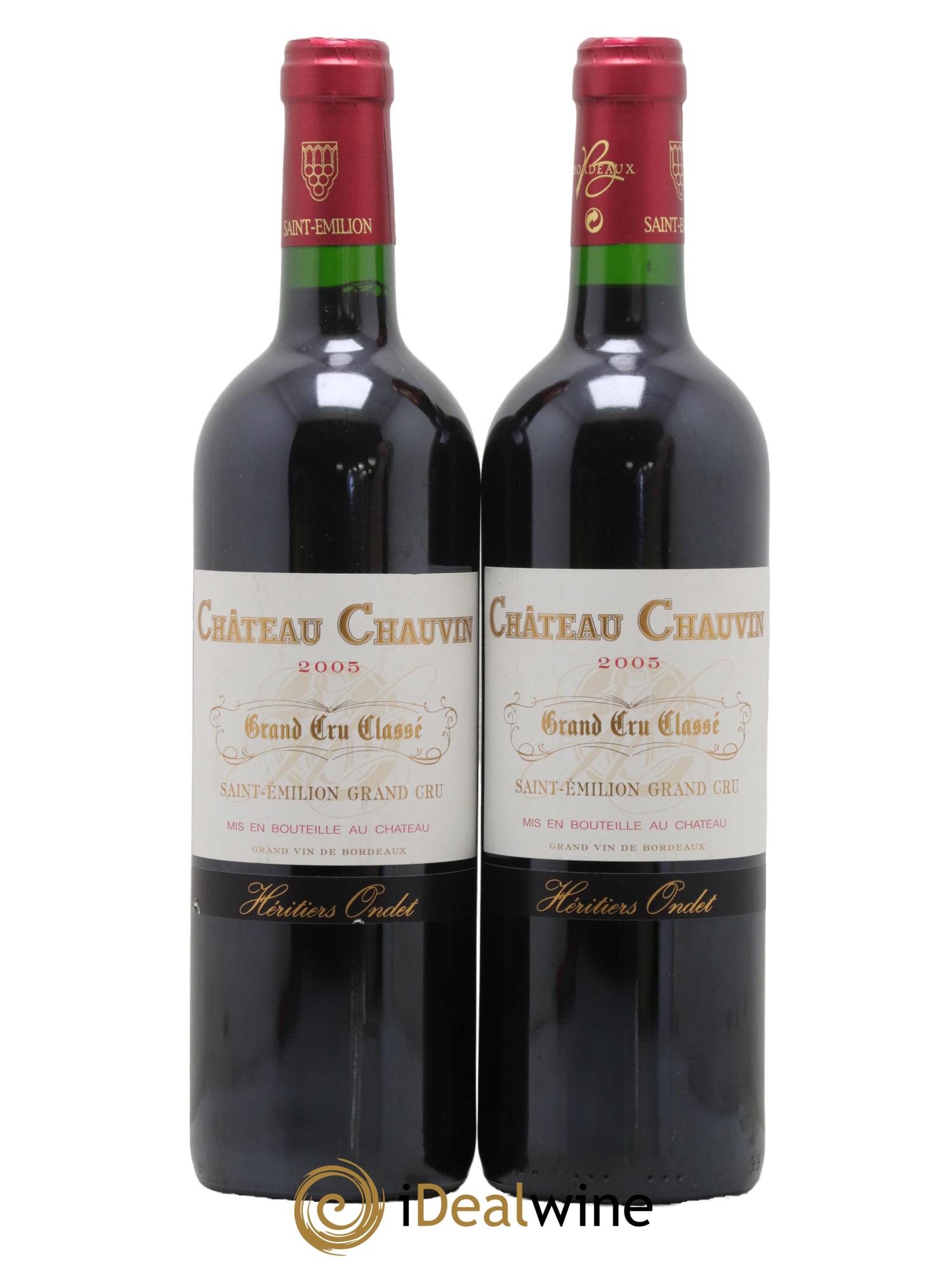 Château Chauvin Grand Cru Classé 2005 - Lot de 2 bouteilles - 0