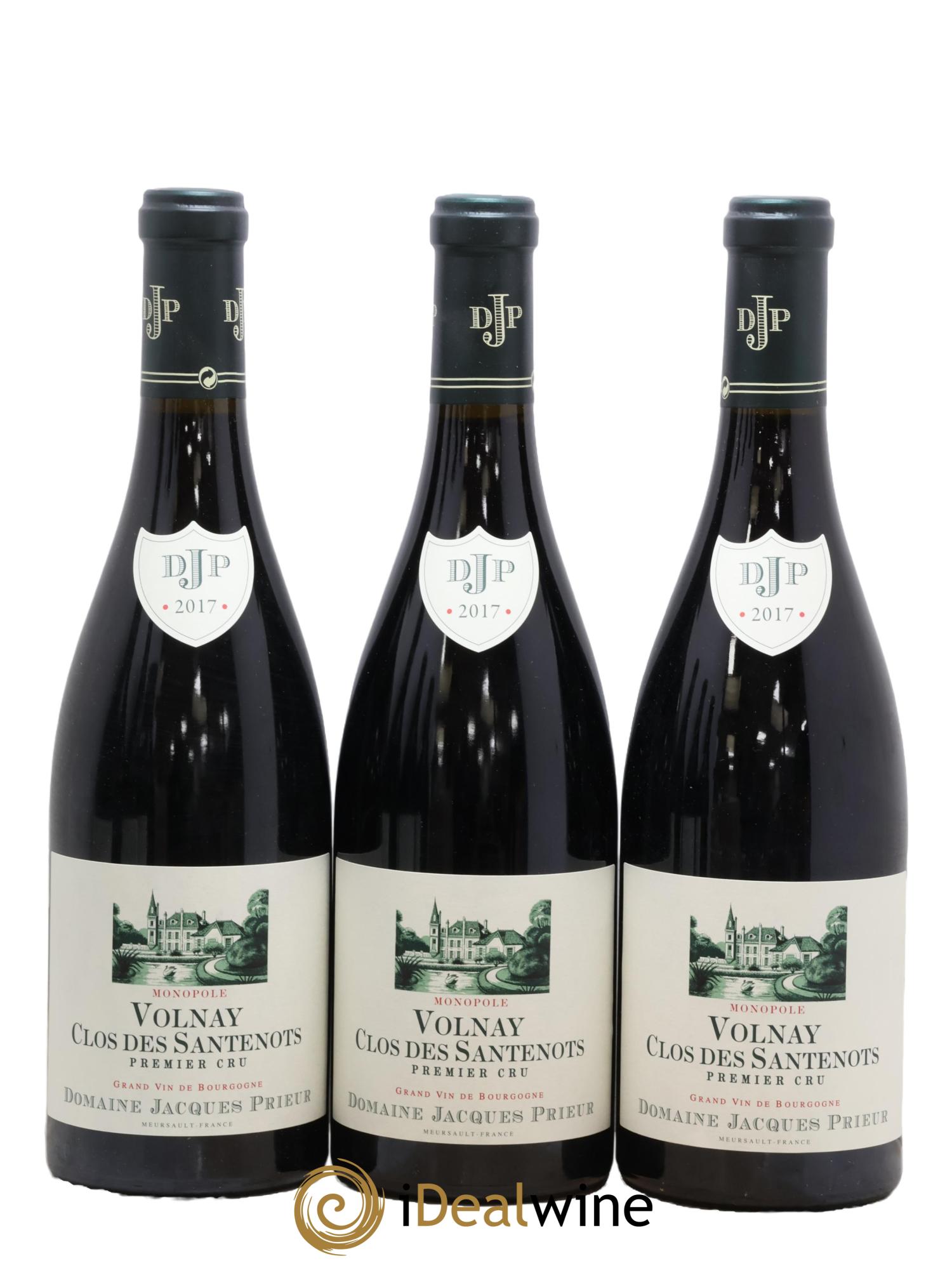 Volnay 1er Cru Clos des Santenots Jacques Prieur (Domaine) 2017 - Lot de 3 bouteilles - 0