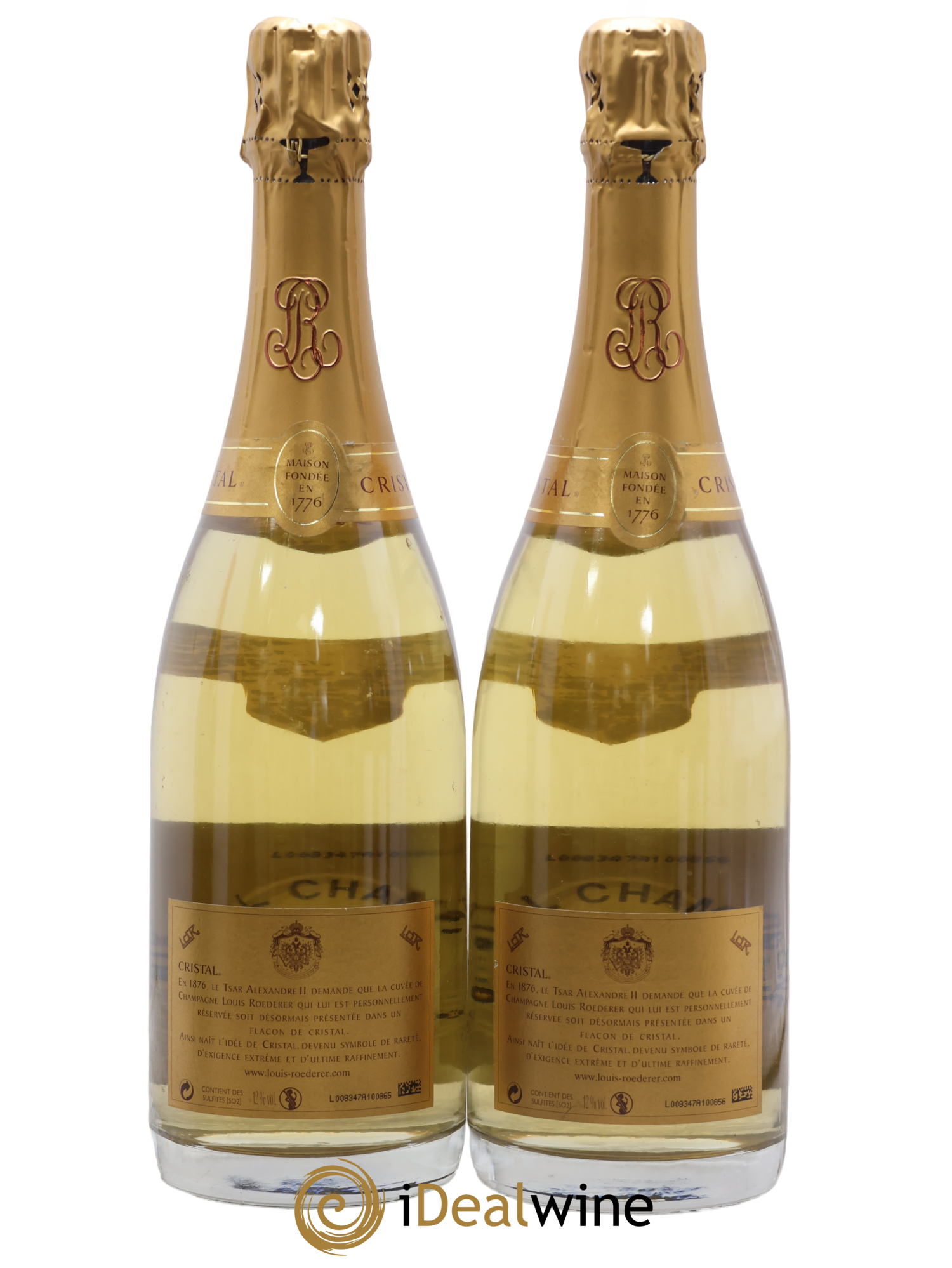 Cristal Louis Roederer 2004 - Lot de 2 bouteilles - 1