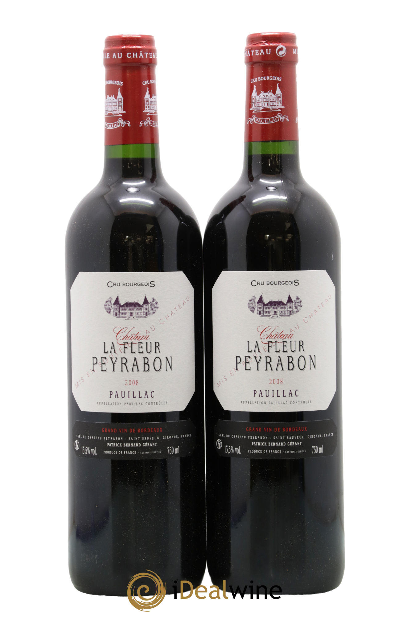 Château La Fleur Peyrabon Cru Bourgeois 2008 - Lot of 2 bottles - 0