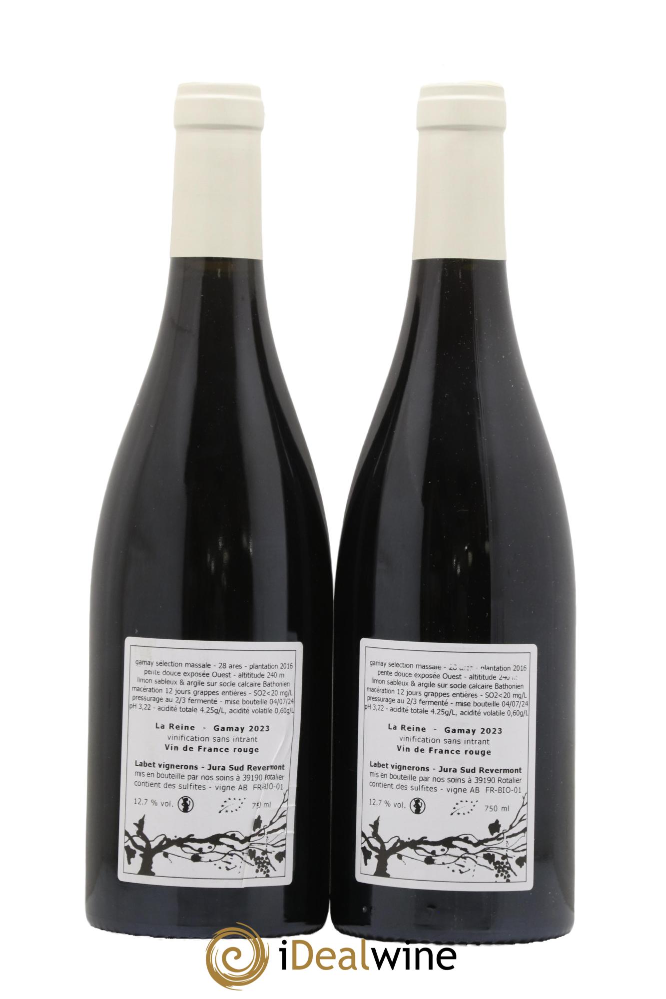 Vin de France Gamay La Reine Labet (Domaine) 2023 - Lot of 2 bottles - 1