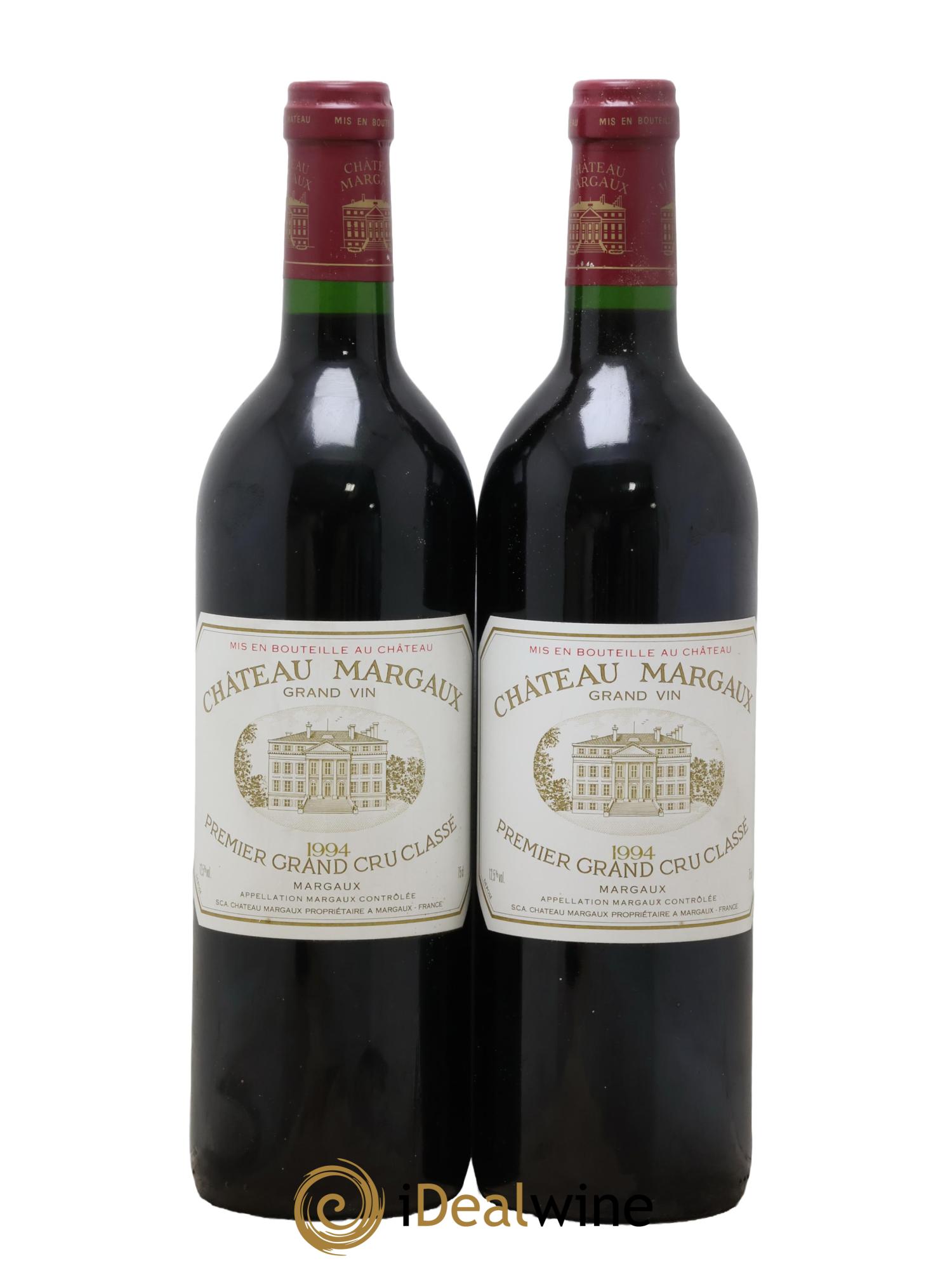 Château Margaux 1er Grand Cru Classé 1994 - Lot de 2 bouteilles - 0