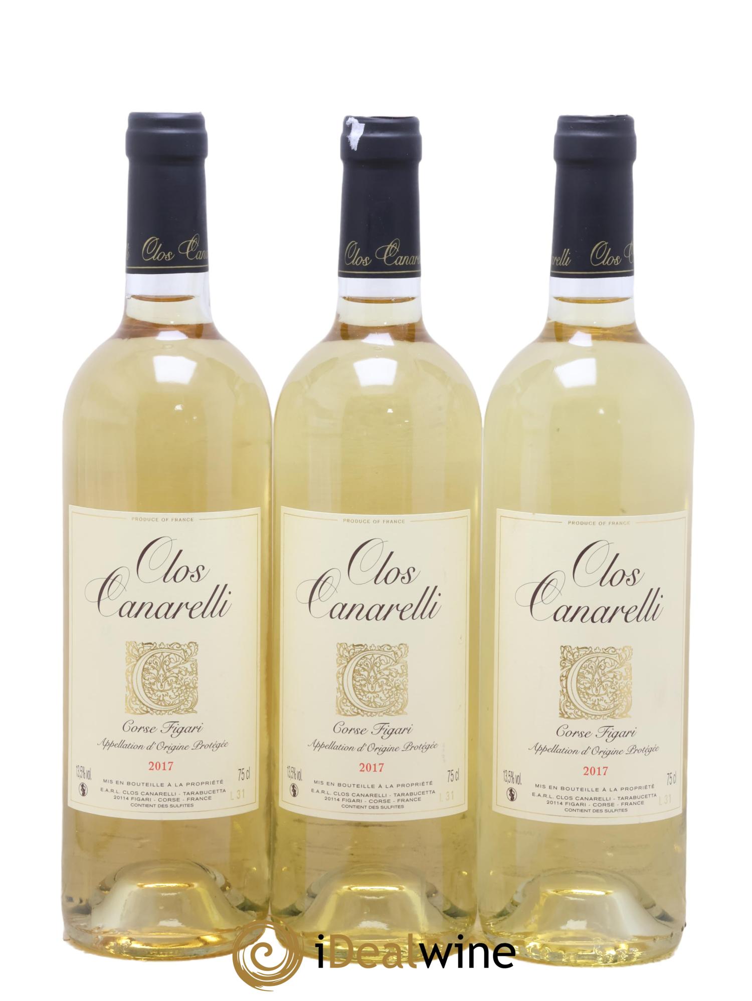 Figari Clos Canarelli 2017 - Lot of 3 bottles - 0
