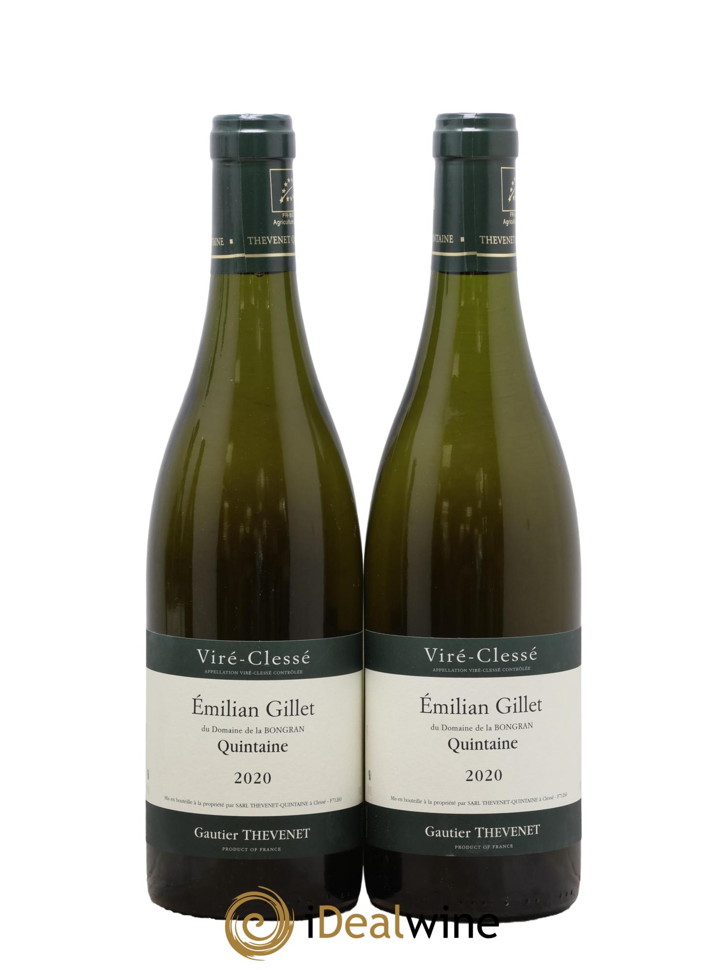 Viré-Clessé Emilian Gillet Domaine de la Bongran (J.Thevenet) 2020 - Lot de 2 bouteilles - 0