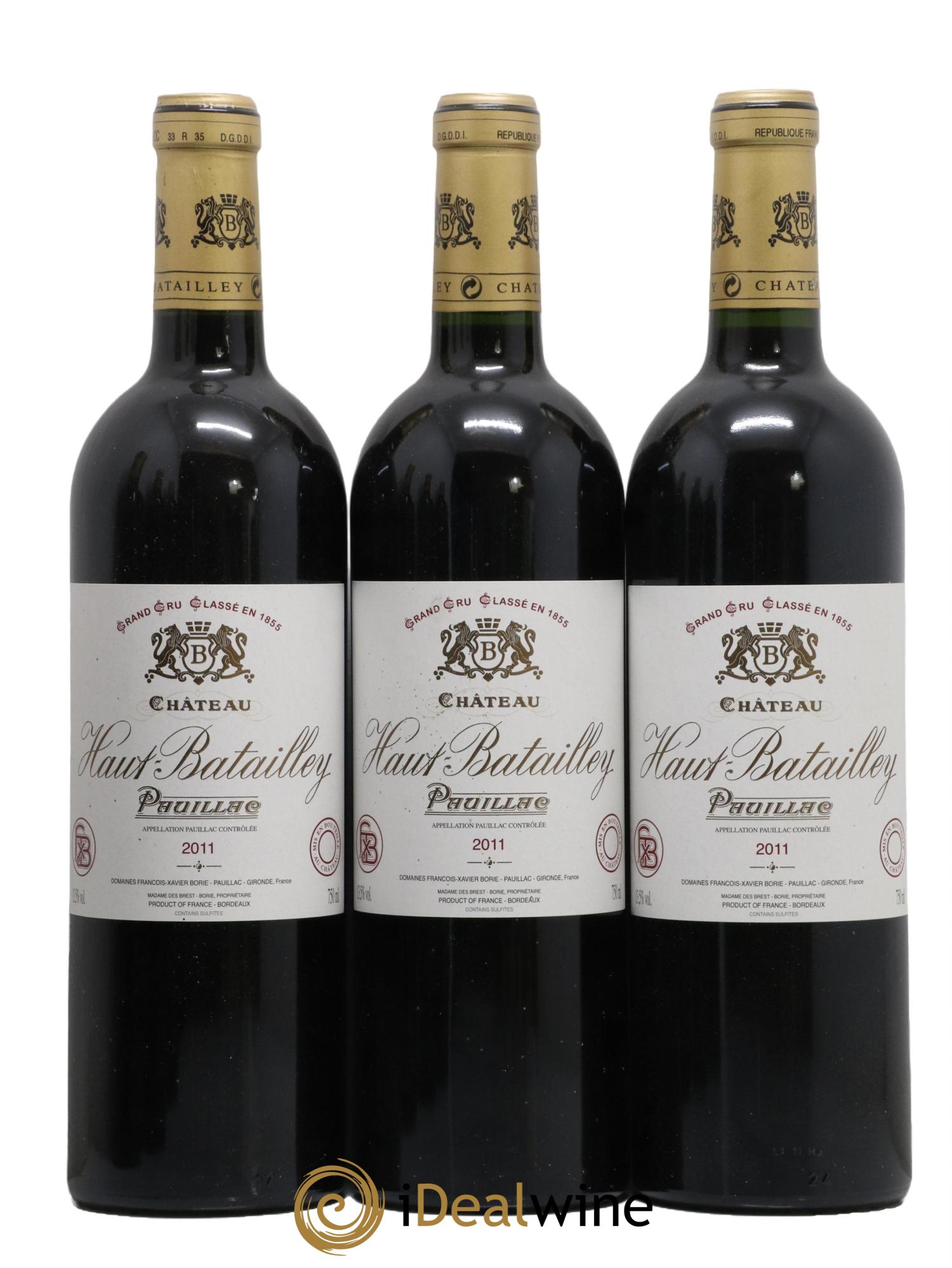 Château Haut Batailley 5ème Grand Cru Classé 2011 - Lot de 6 bouteilles - 1